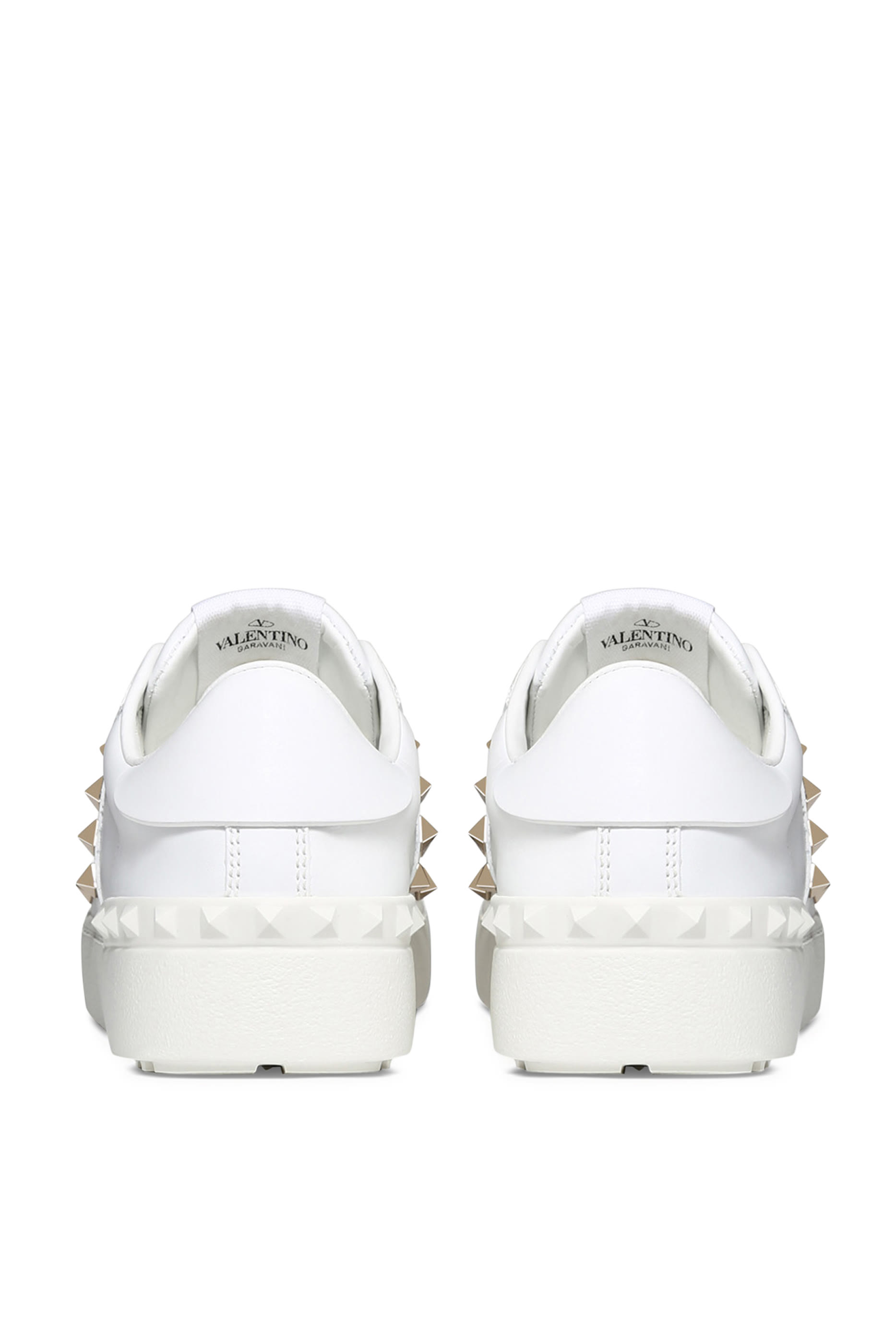 سنيكرز فالنتينو جارافاني مفتوح جلد مزين بحلي هرمية