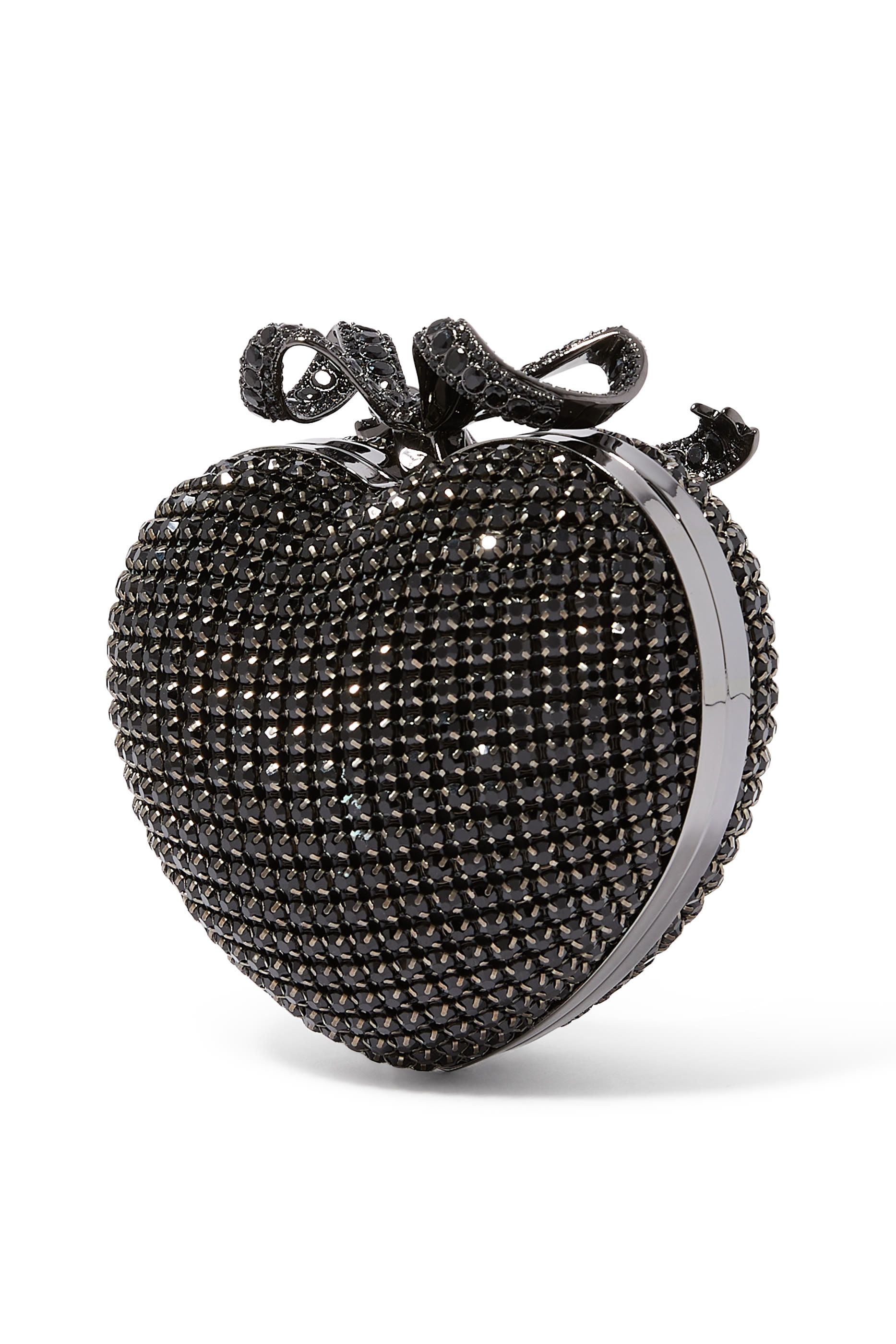 كلاتش بتصميم قلب مرصع بالكريستال