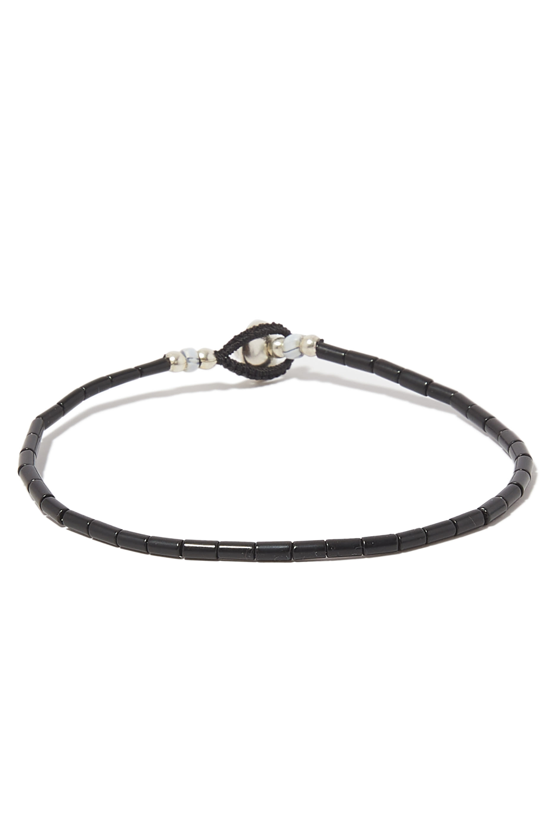 سوار بتصميم أسطواني وعقيق يماني 