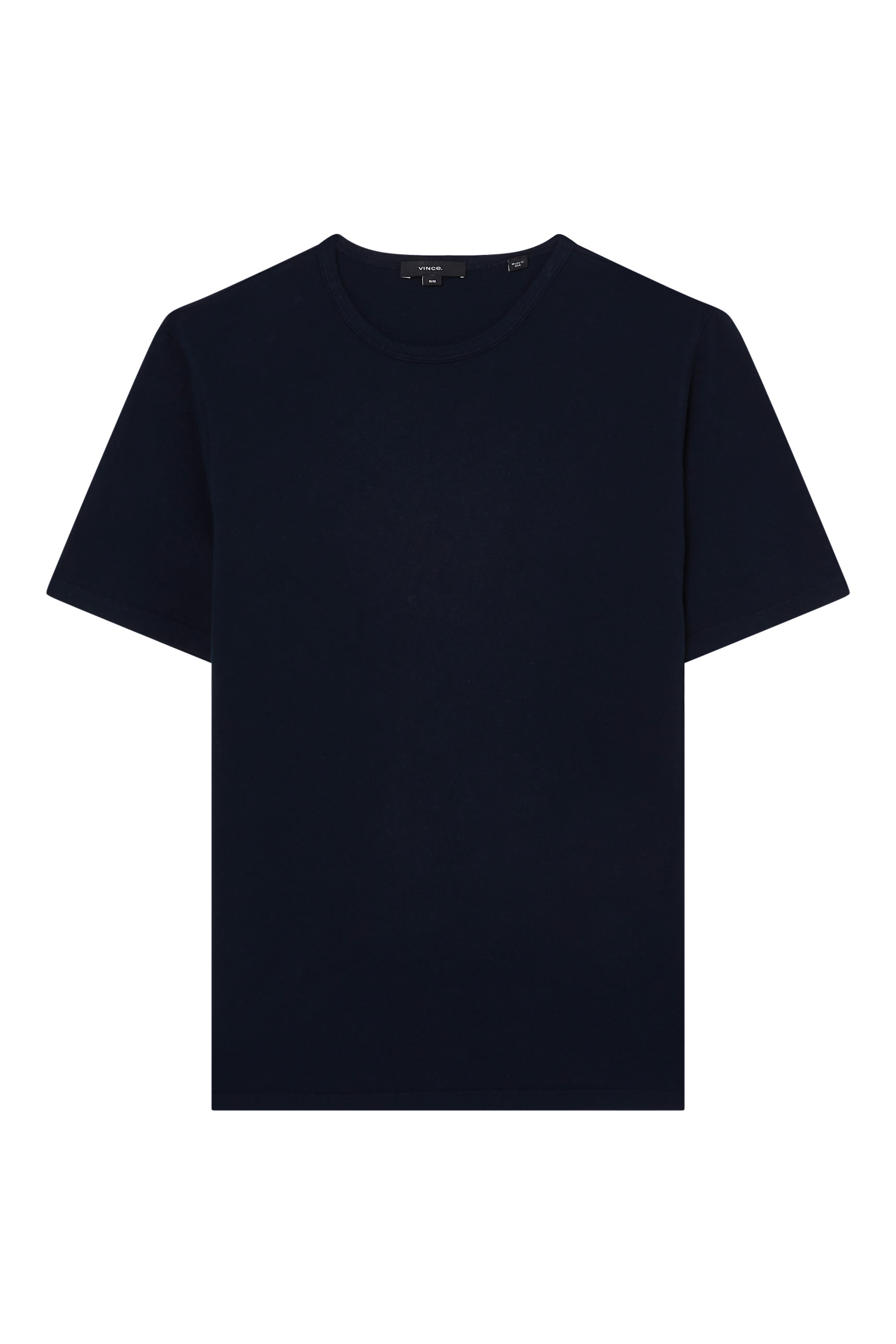 تيشيرت مصبوغ بأكمام قصيرة وياقة ضيقة