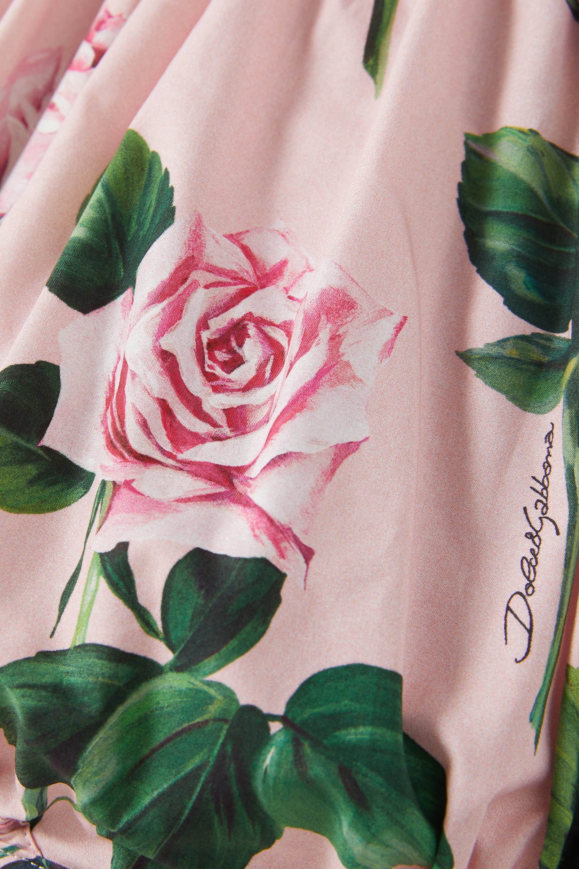 طقم رومبر بطبعات ورود بوبلين للأطفال