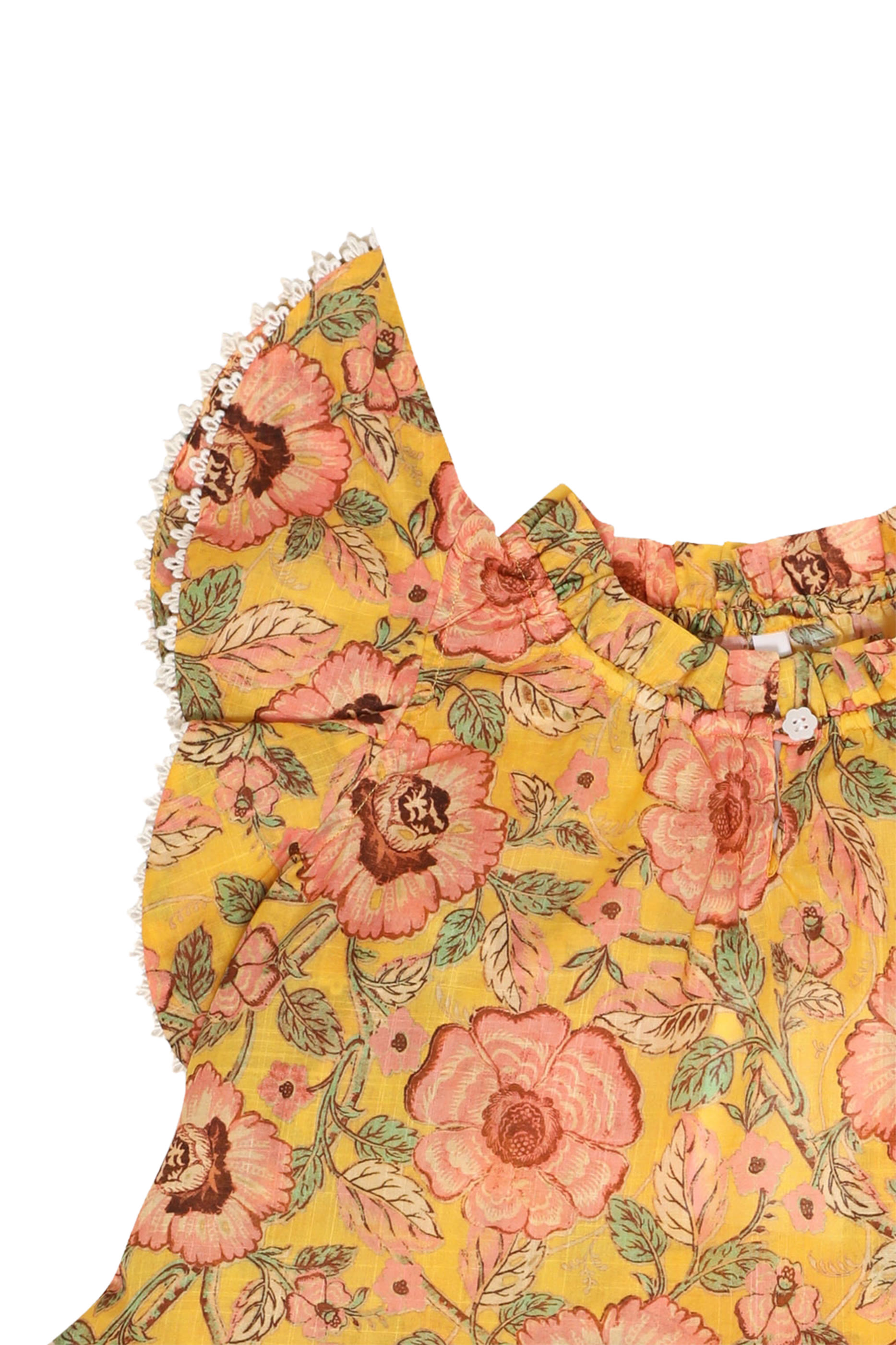 بلوزة جوني بأكمام كشكش للأطفال