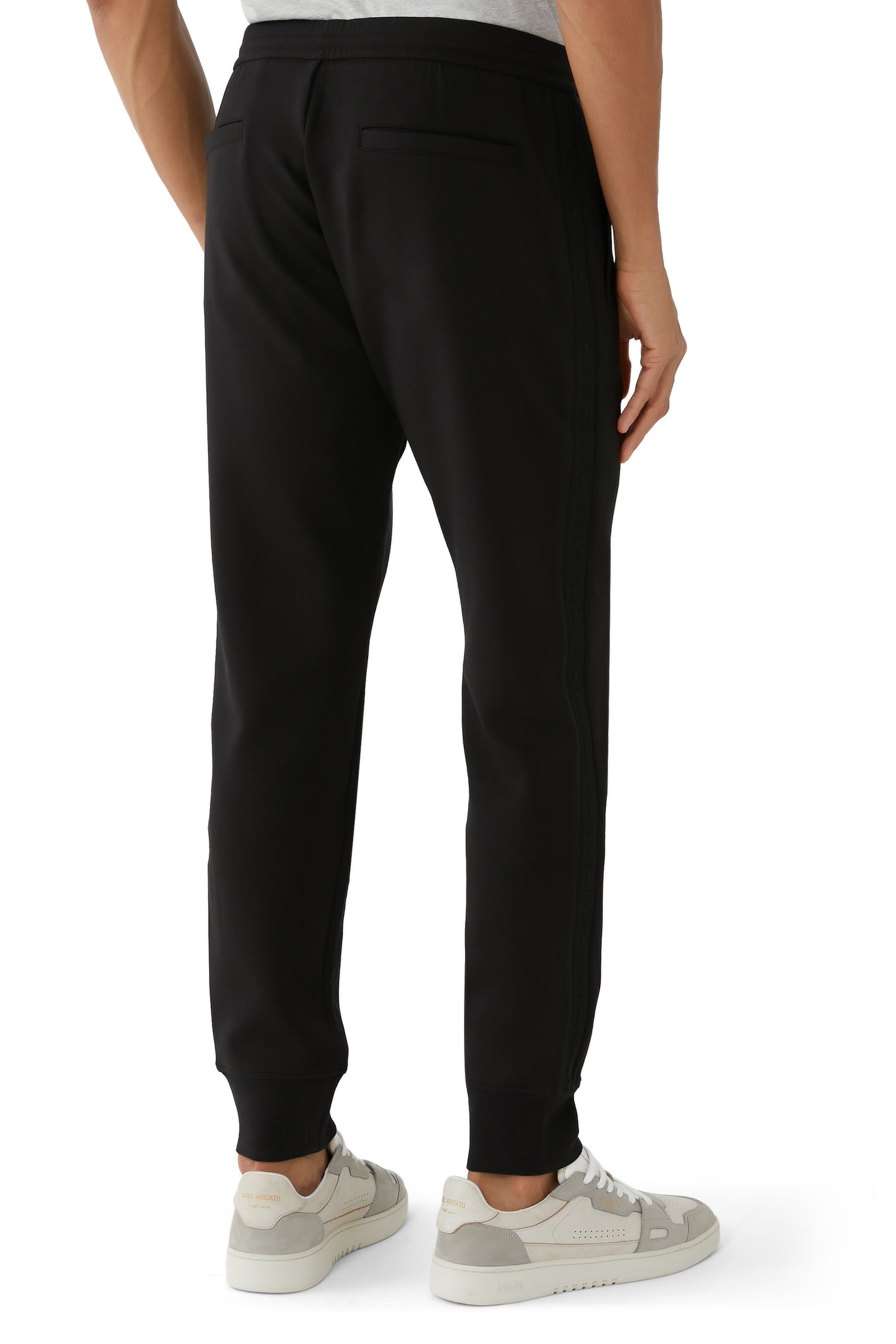 بنطال رياضي بشريط بشعار الماركة