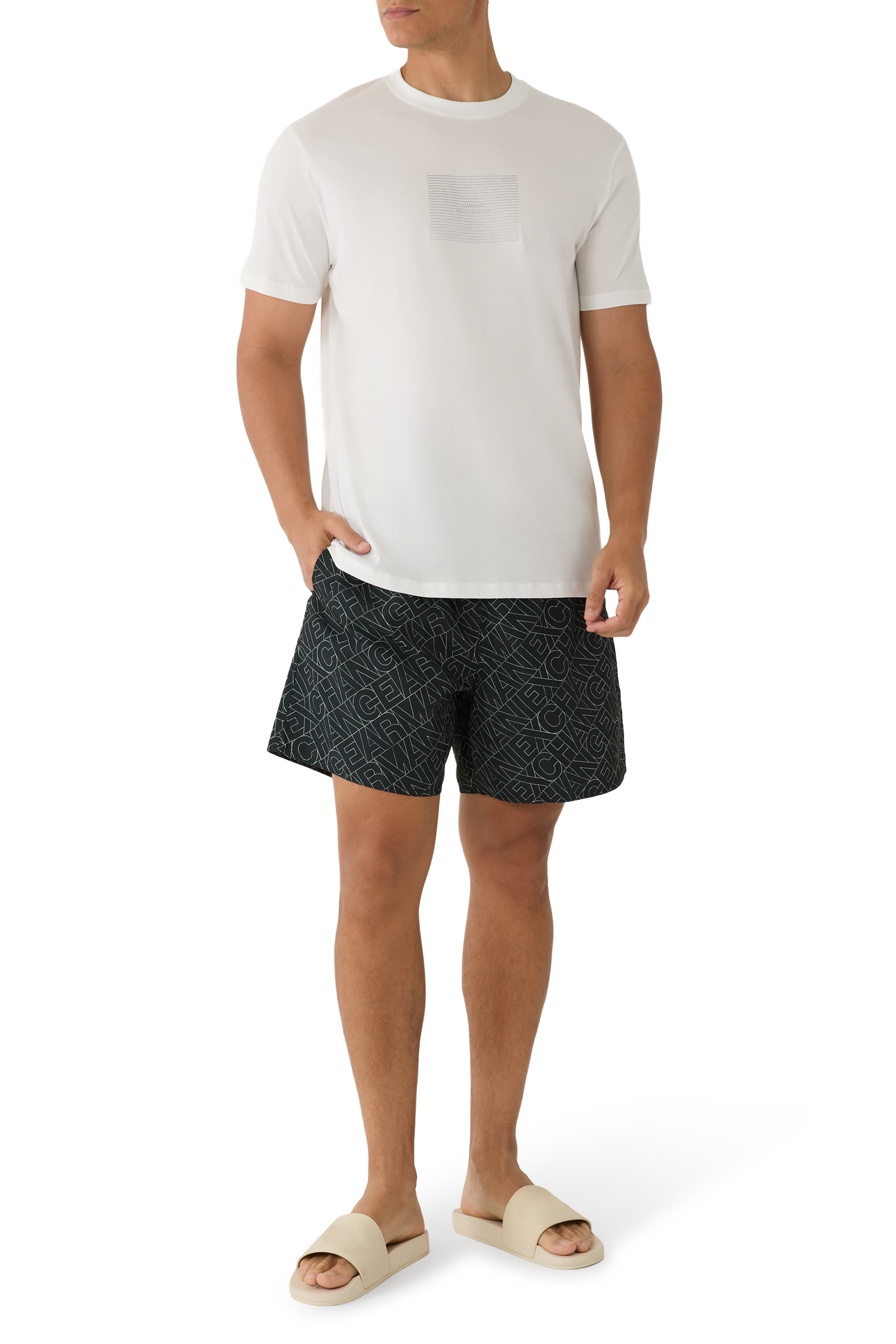 تيشيرت بشعار الماركة قطن جيرسيه