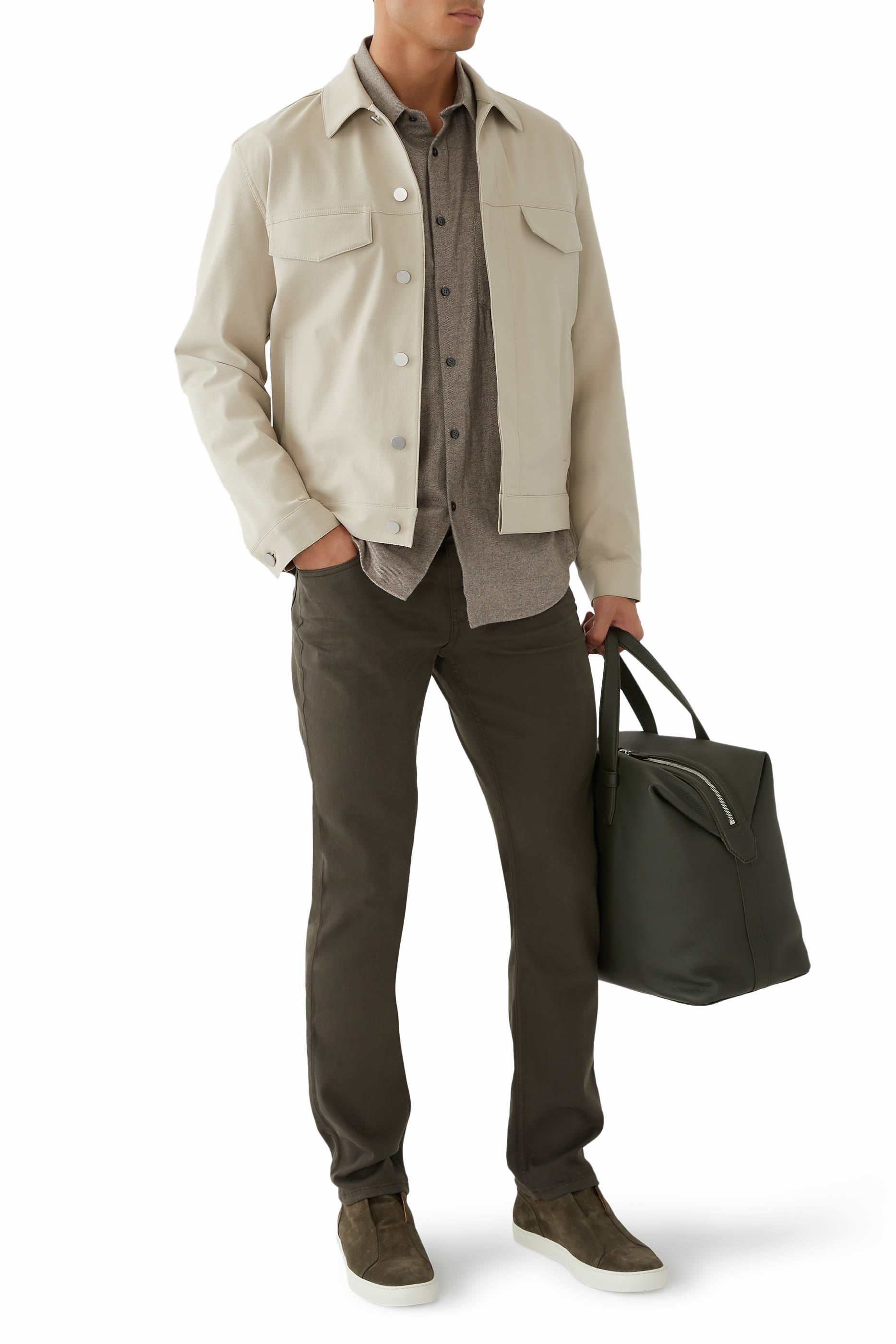 قميص ايرفينج تويل فلانيل بنقشة مربعات