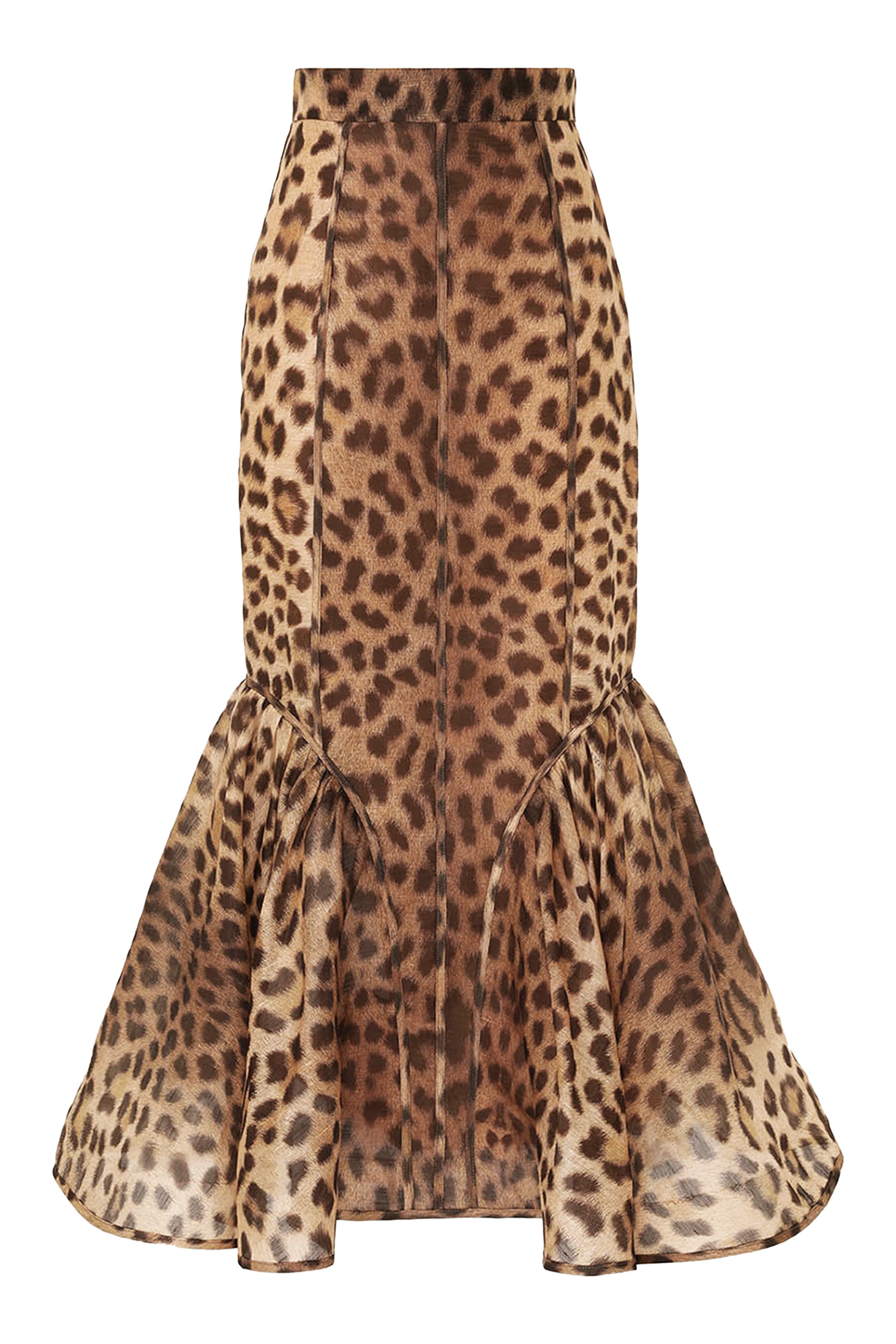 تنورة كراش بتصميم مقسم بأجزاء وقصة مستقيمة