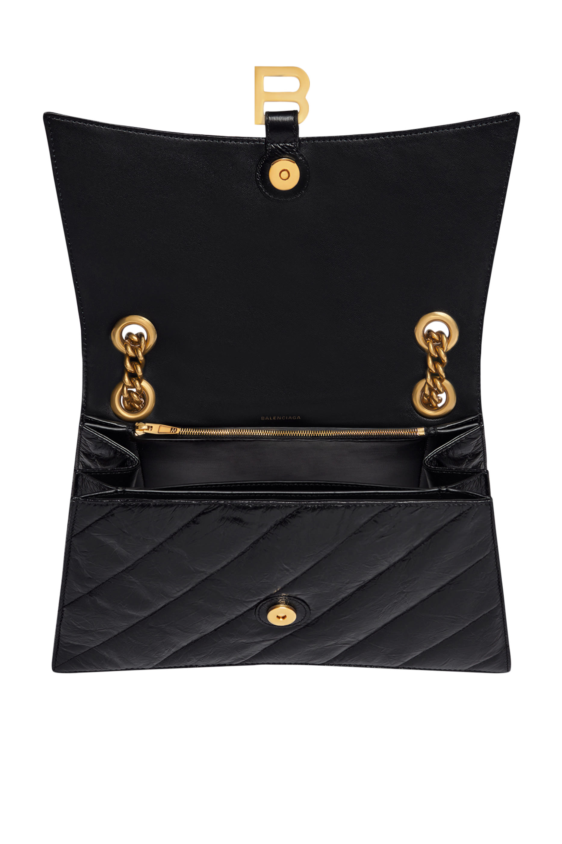 حقيبة كراش متوسطة مبطنة بسلسلة