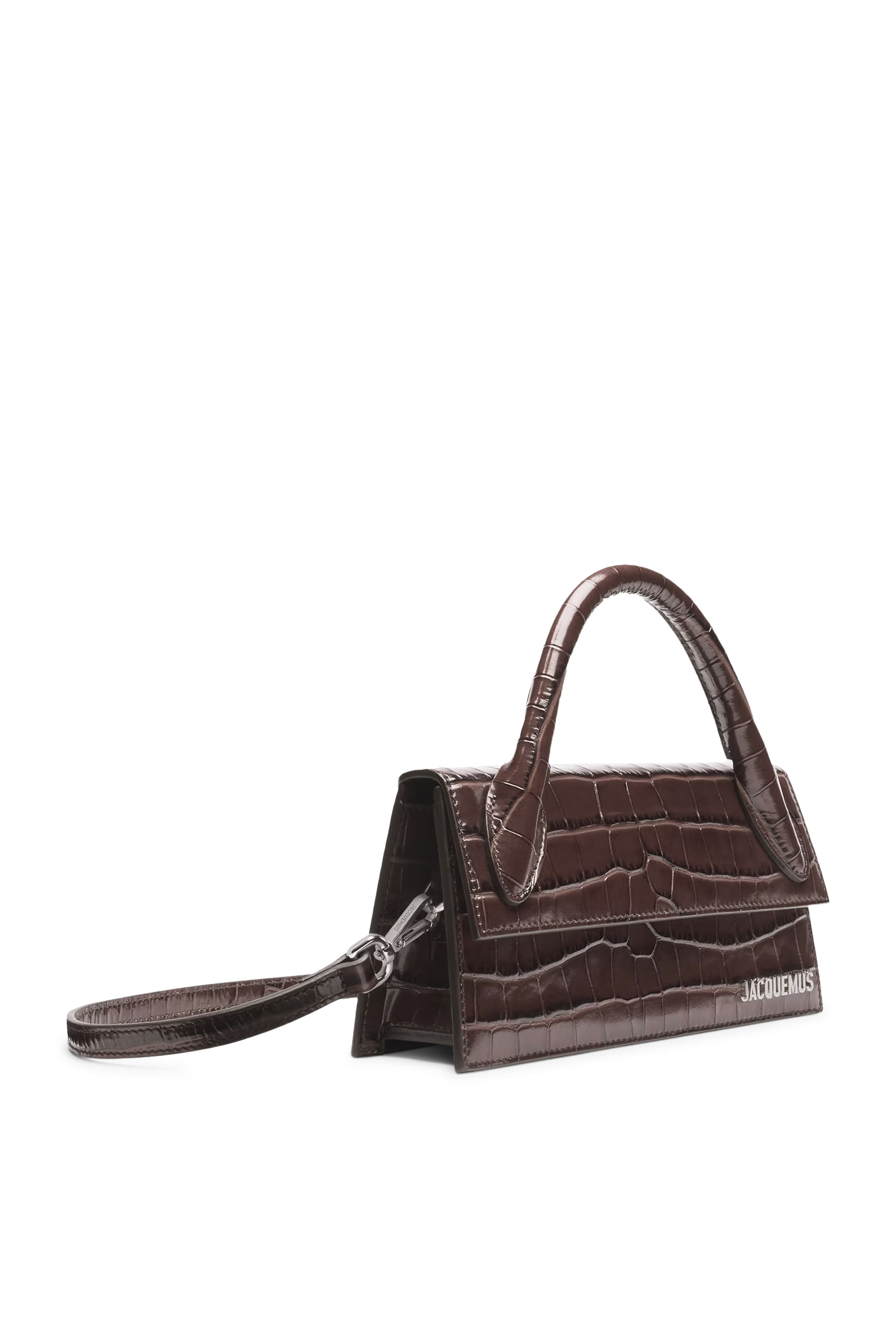 حقيبة لو تشيكيتو طويلة جلد بنقشة جلد أفعى