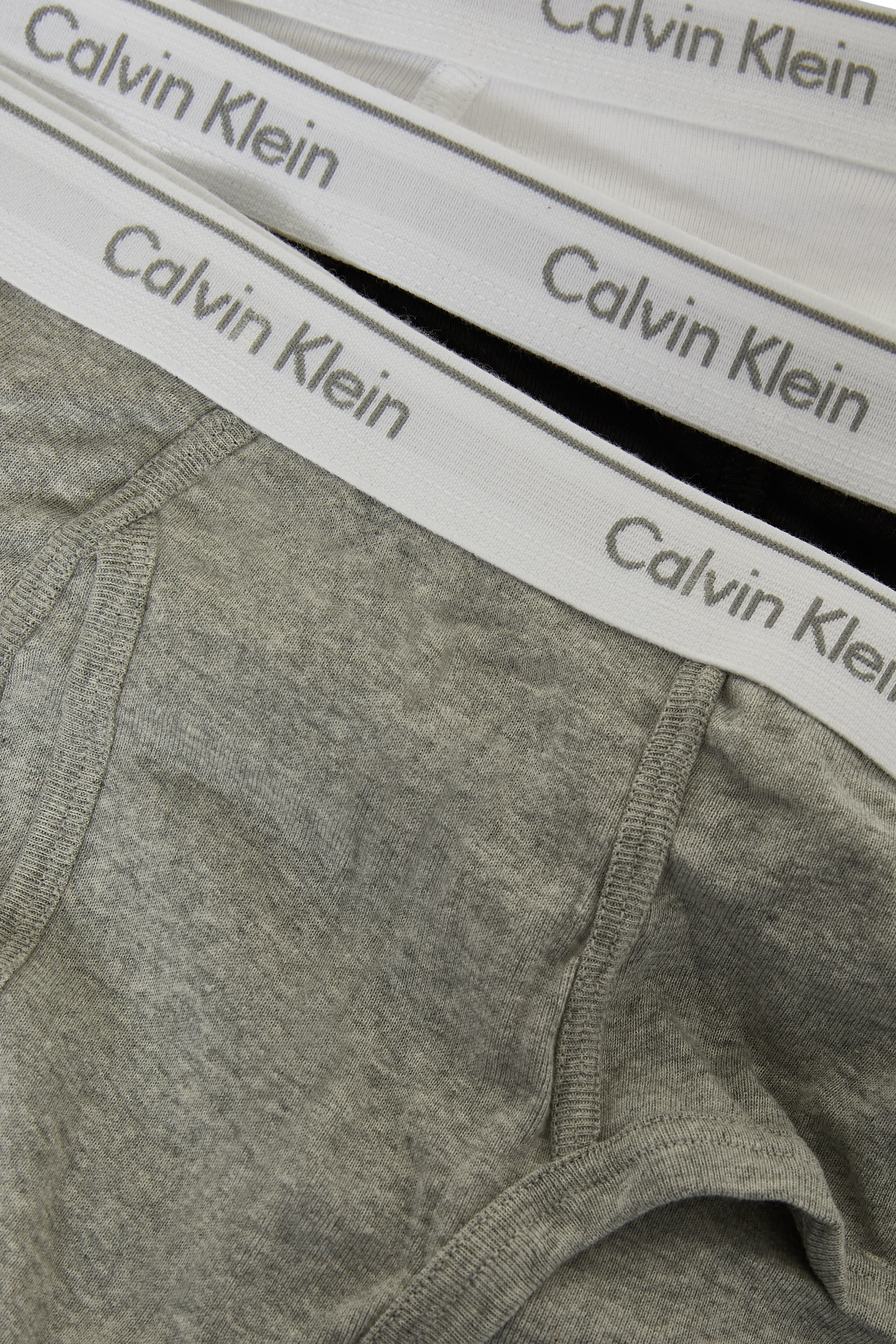 طقم سروال داخلي كلاسيكي بشعار الماركة، 3 قطع