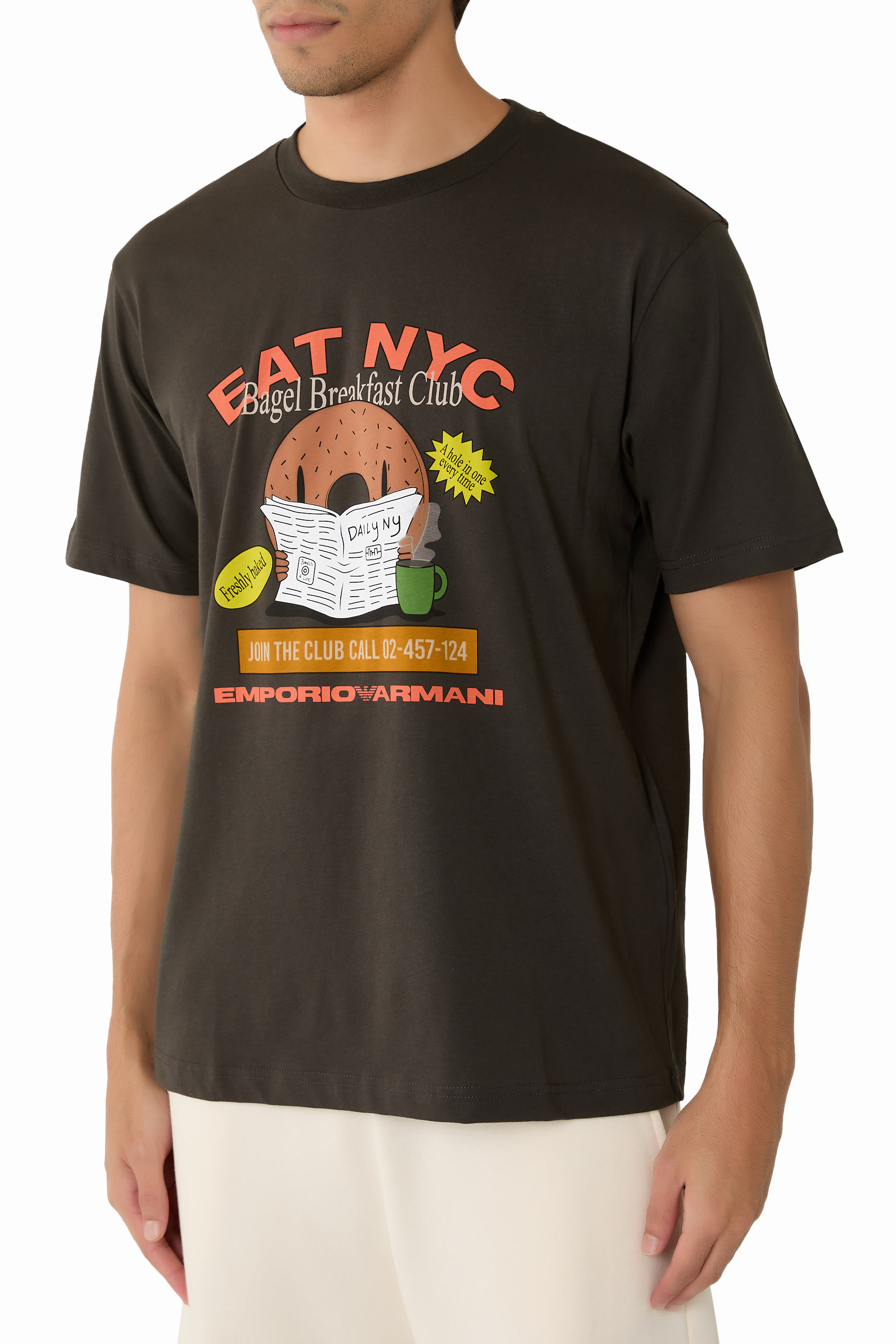 تيشيرت بنقشة غرافيكية جيرسيه من تشكيلة نيويورك