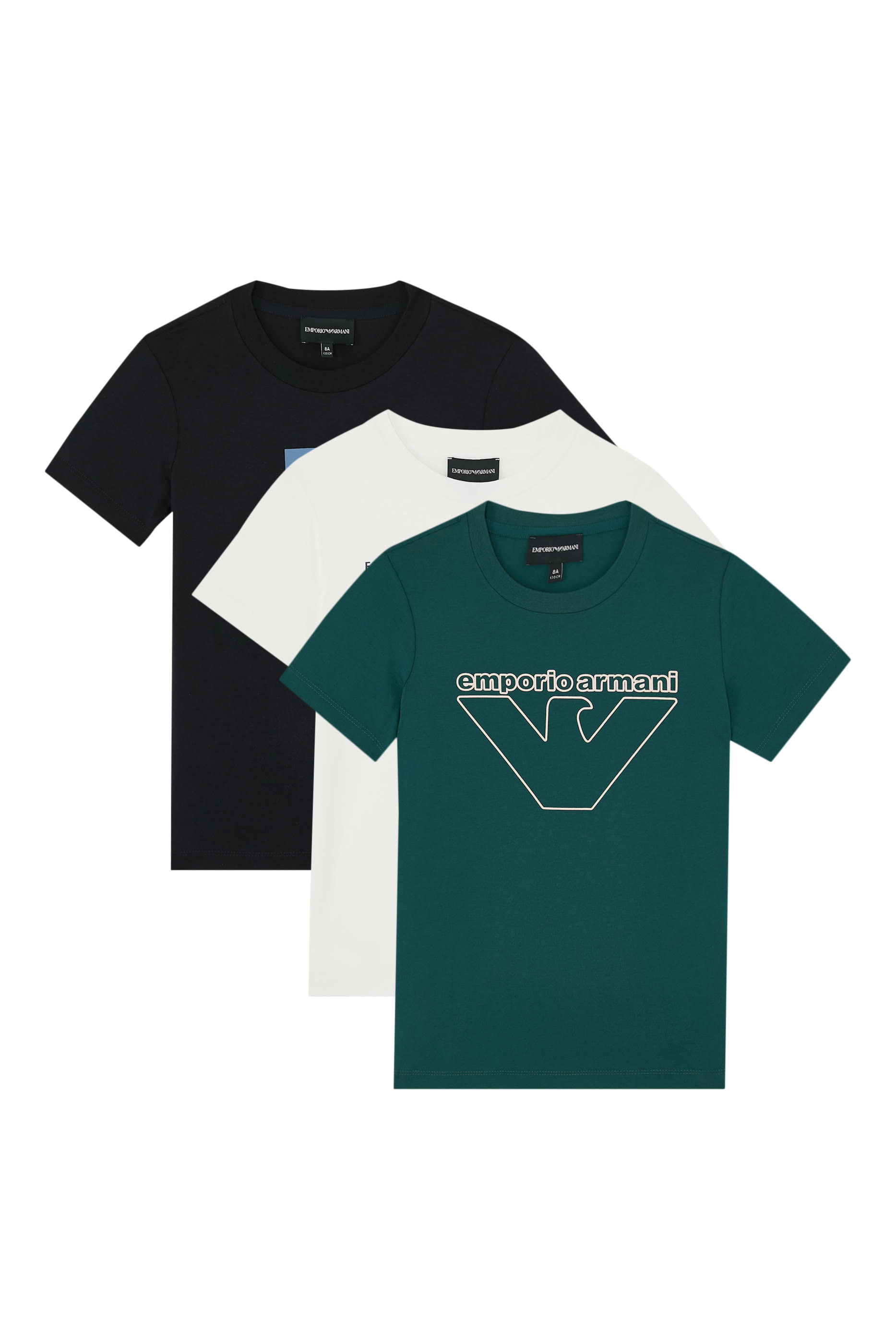 طقم تيشيرت قطن للأطفال، 3 قطع