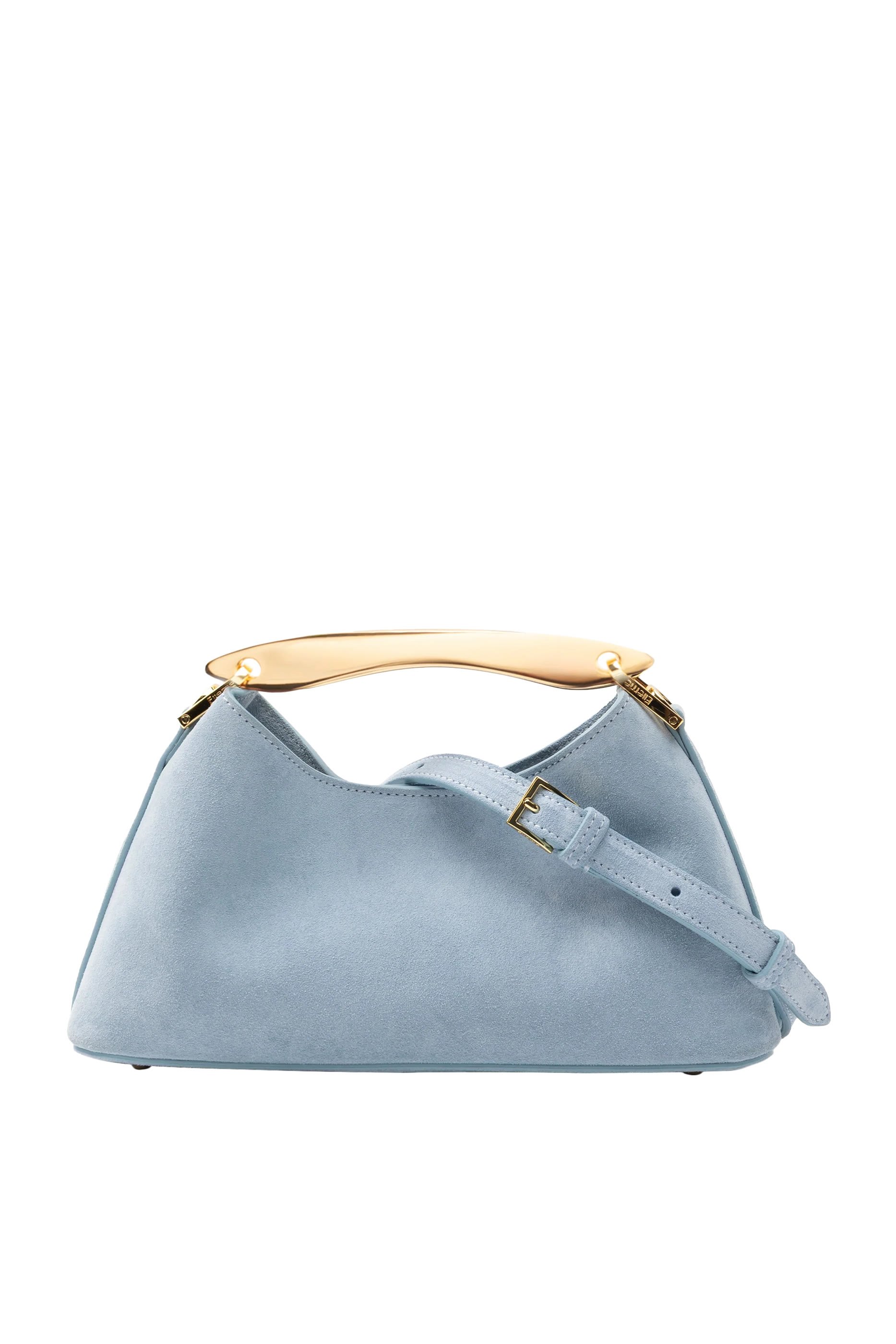  Mini Boomerang Suede Bag