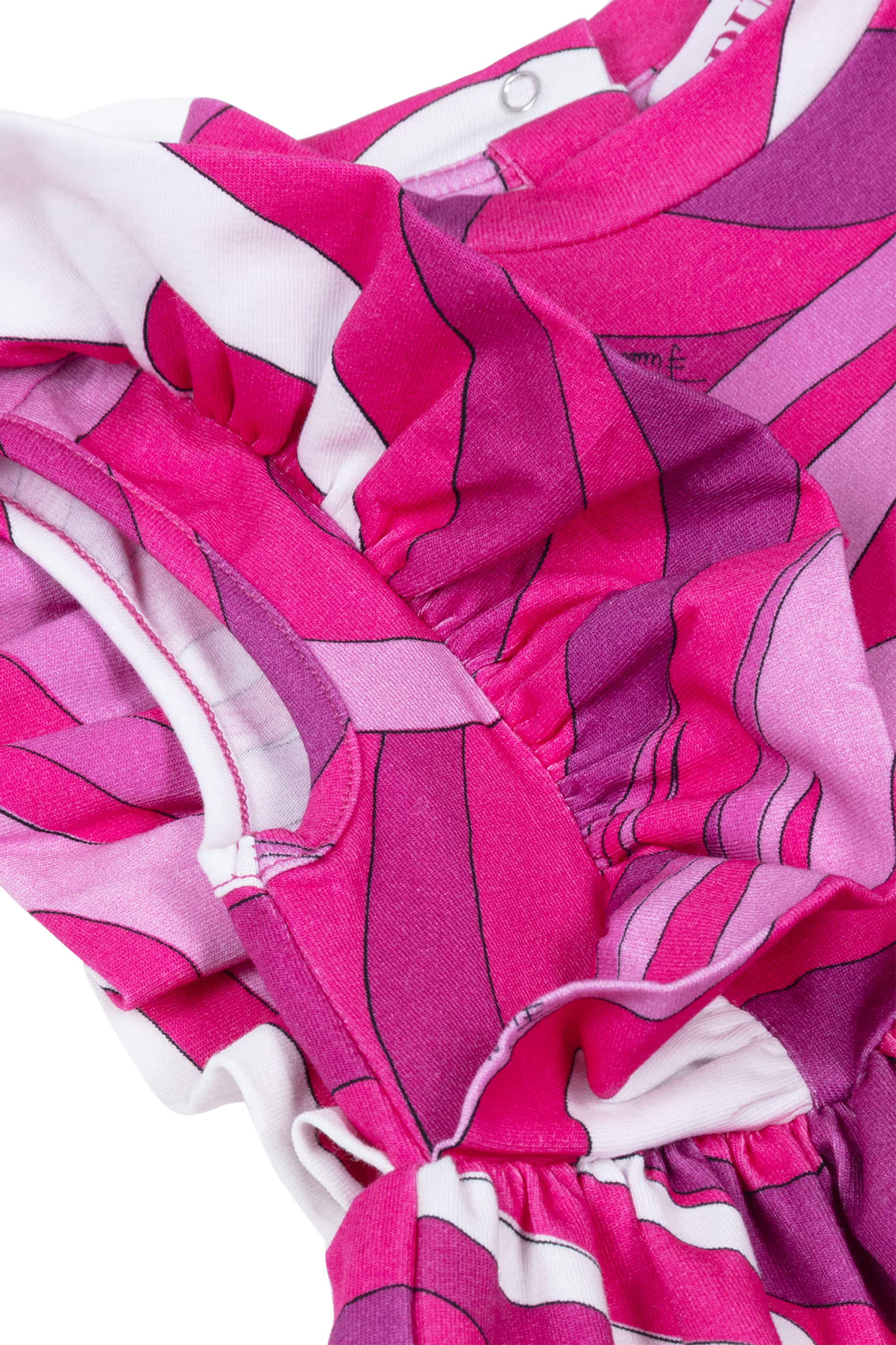 فستان بنقشة ايريد وكشكش للأطفال