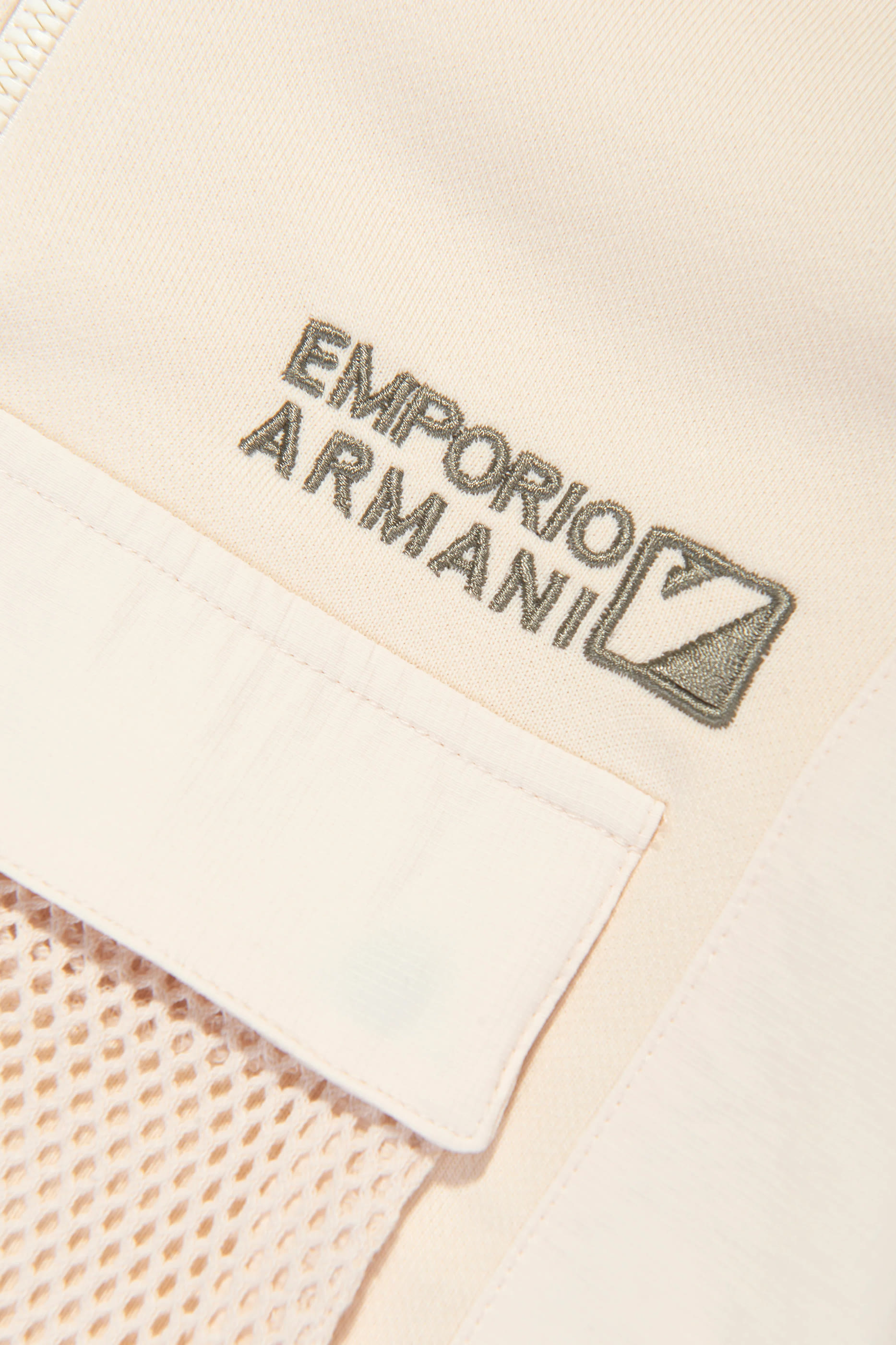 سويت شيرت للأطفال بياقة عالية قماش شبكي