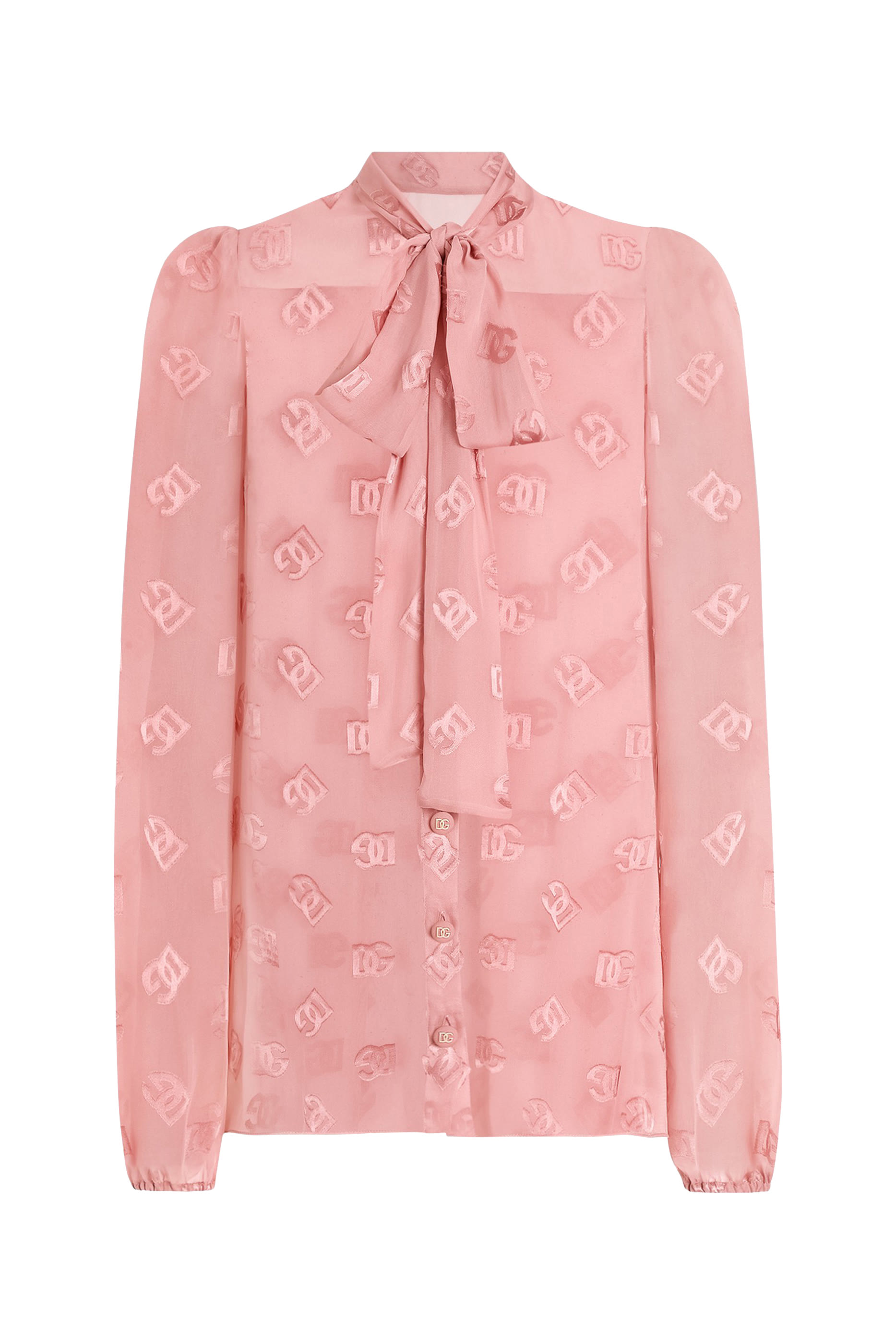 قميص بنقشة حرفي شعار الماركة بالكامل