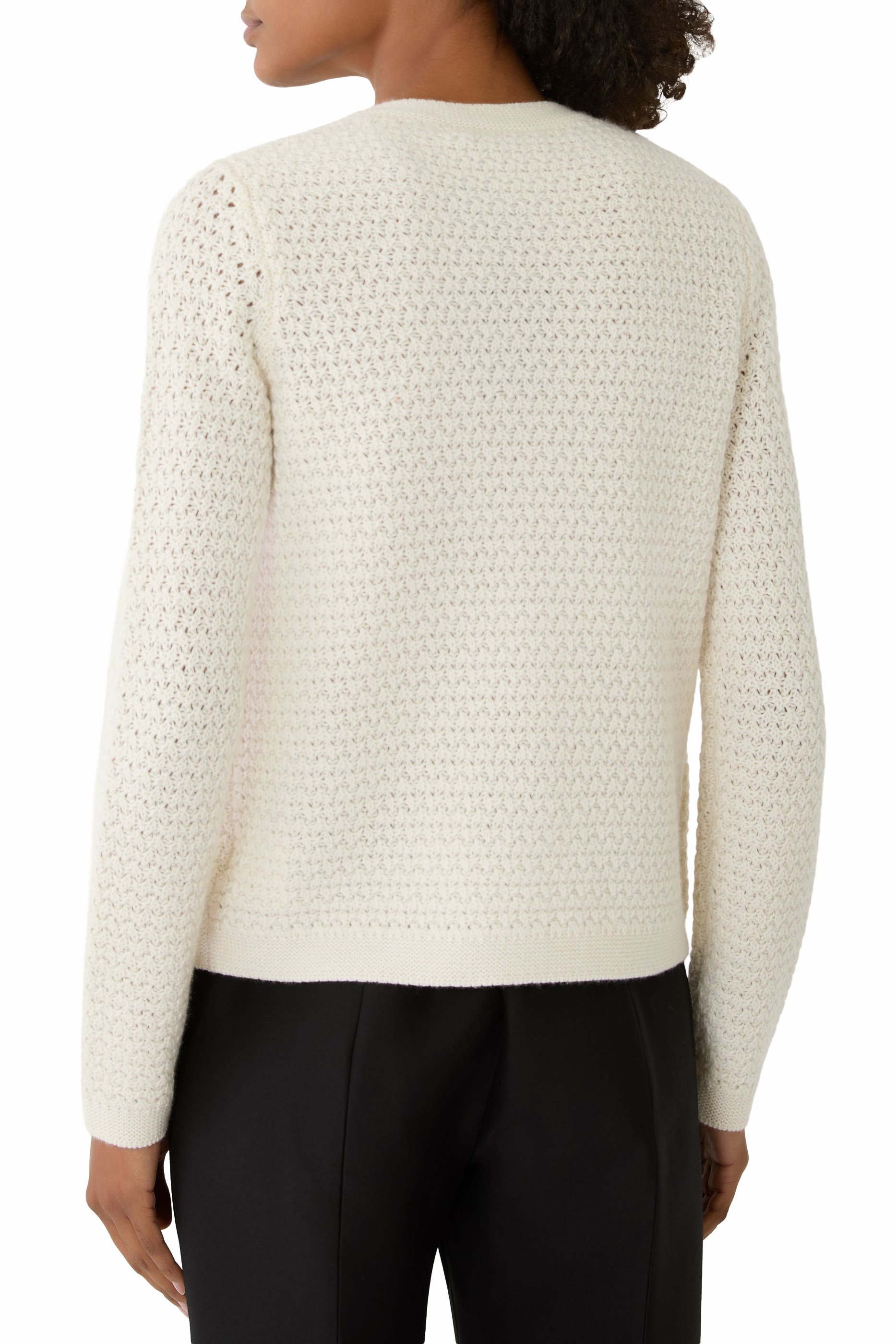 كارديجان بتصميم متقاطع كشمير عضوي