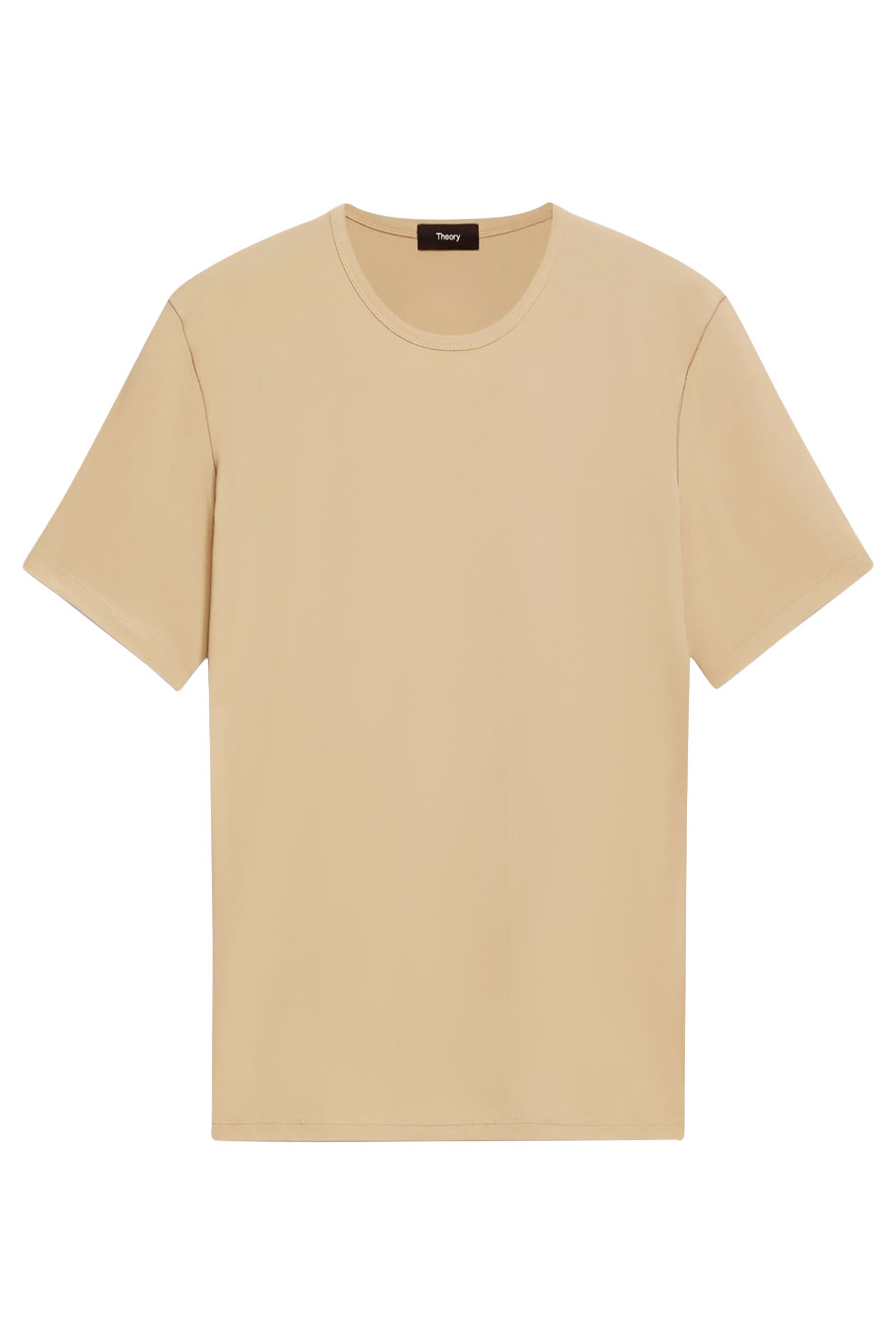 تيشيرت بياقة ضيقة مضلعة