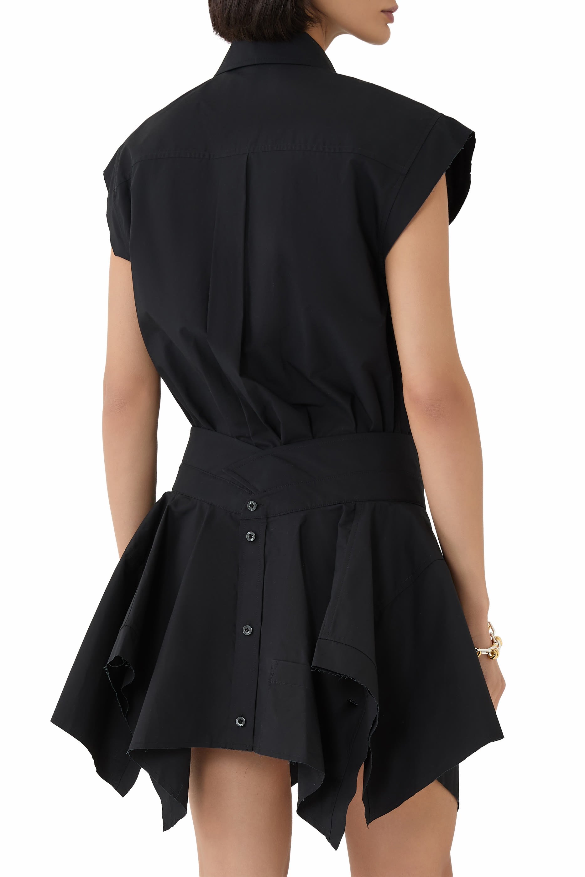 فستان بنمط قميص قطن