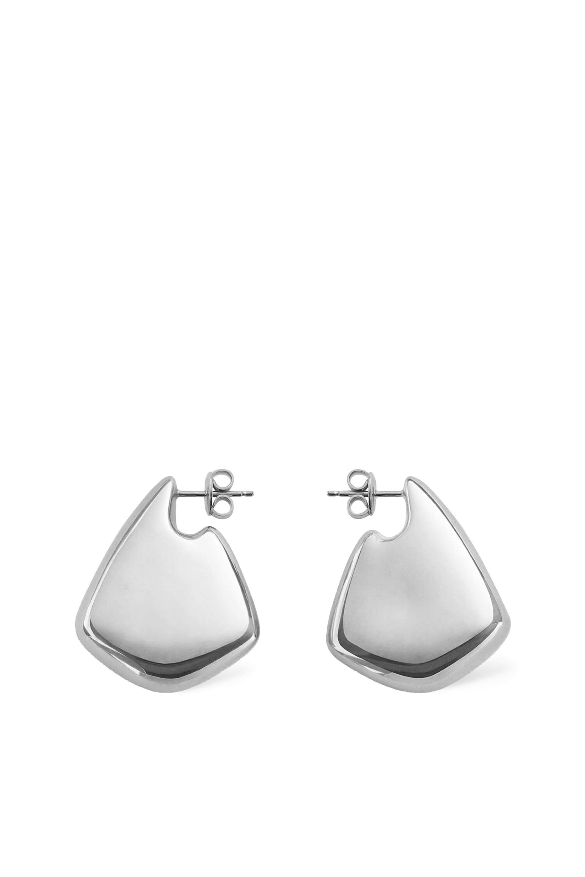 أقراط فين صغيرة فضة استرلينية