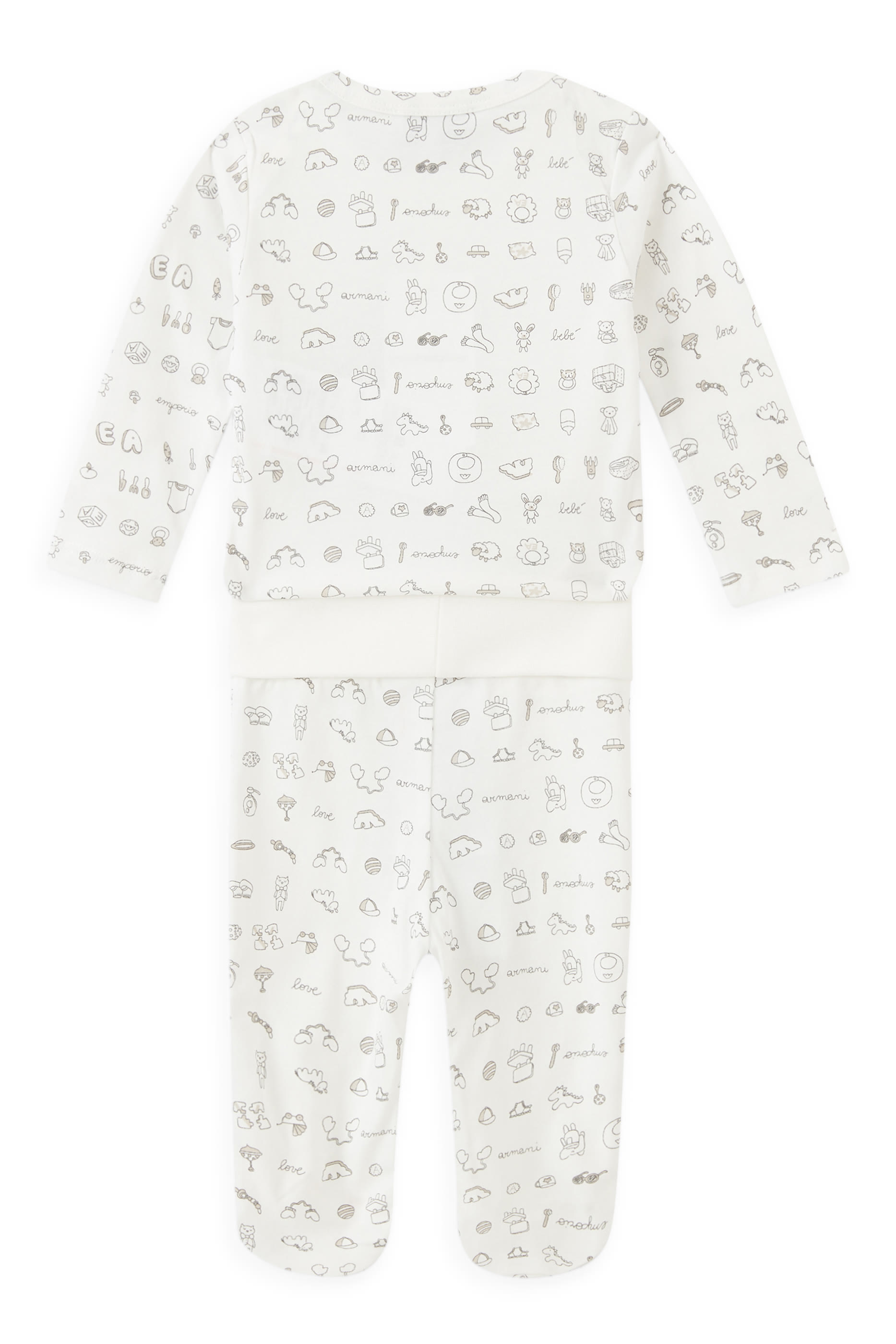 طقم قطن بطبعات، قطعتين