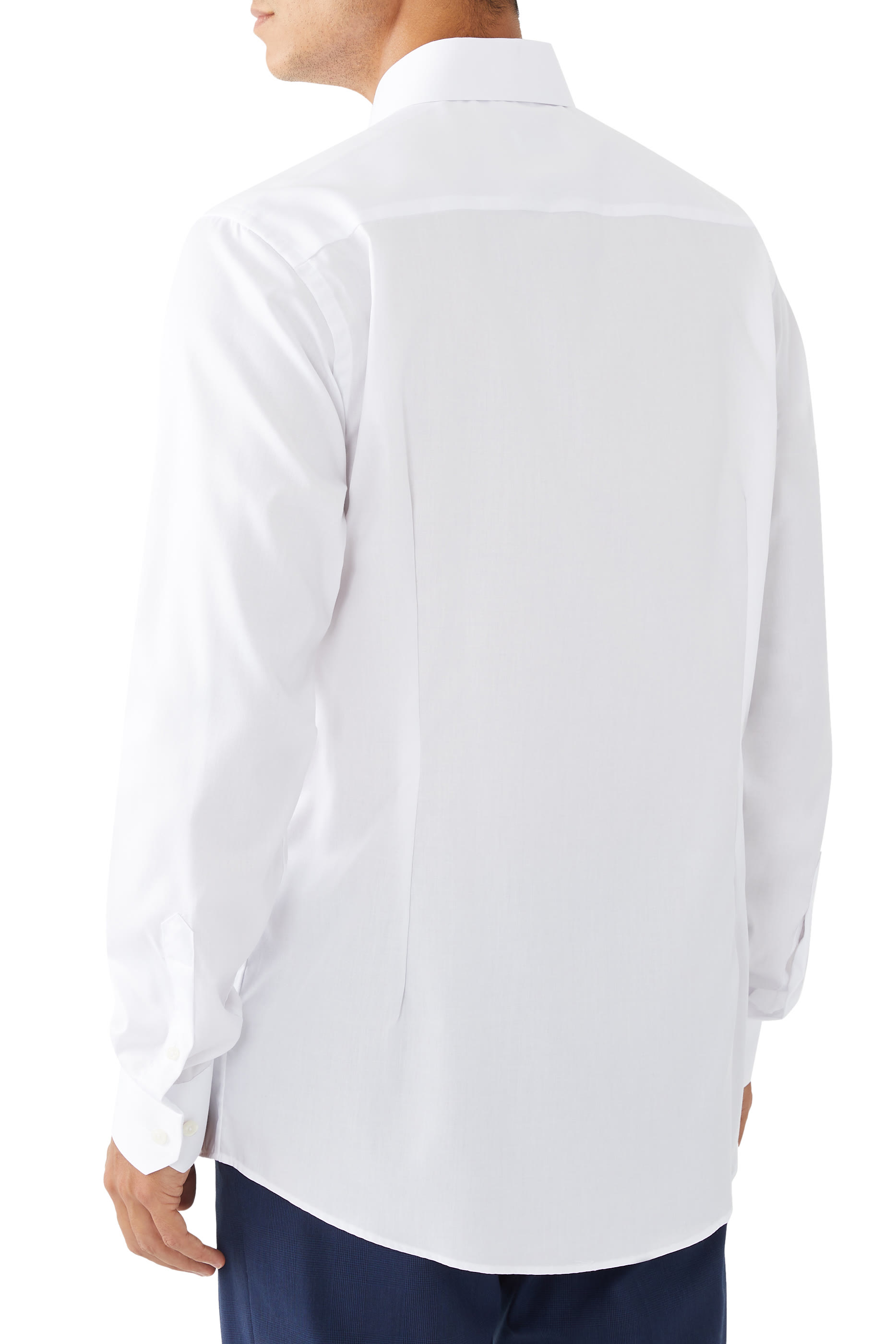 قميص تويل سادة مميز للماركة