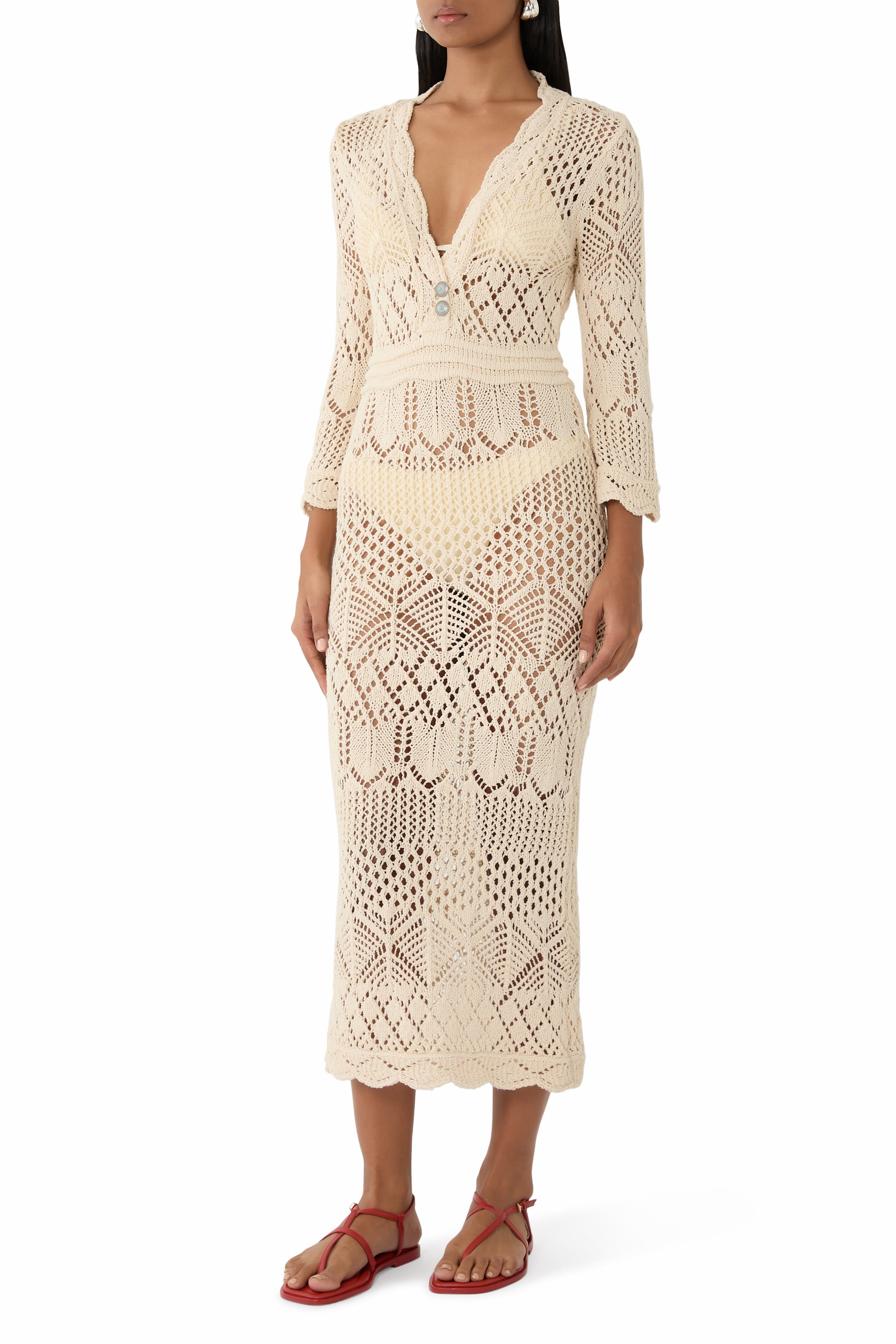 فستان دوفي بوانتيل منسوج