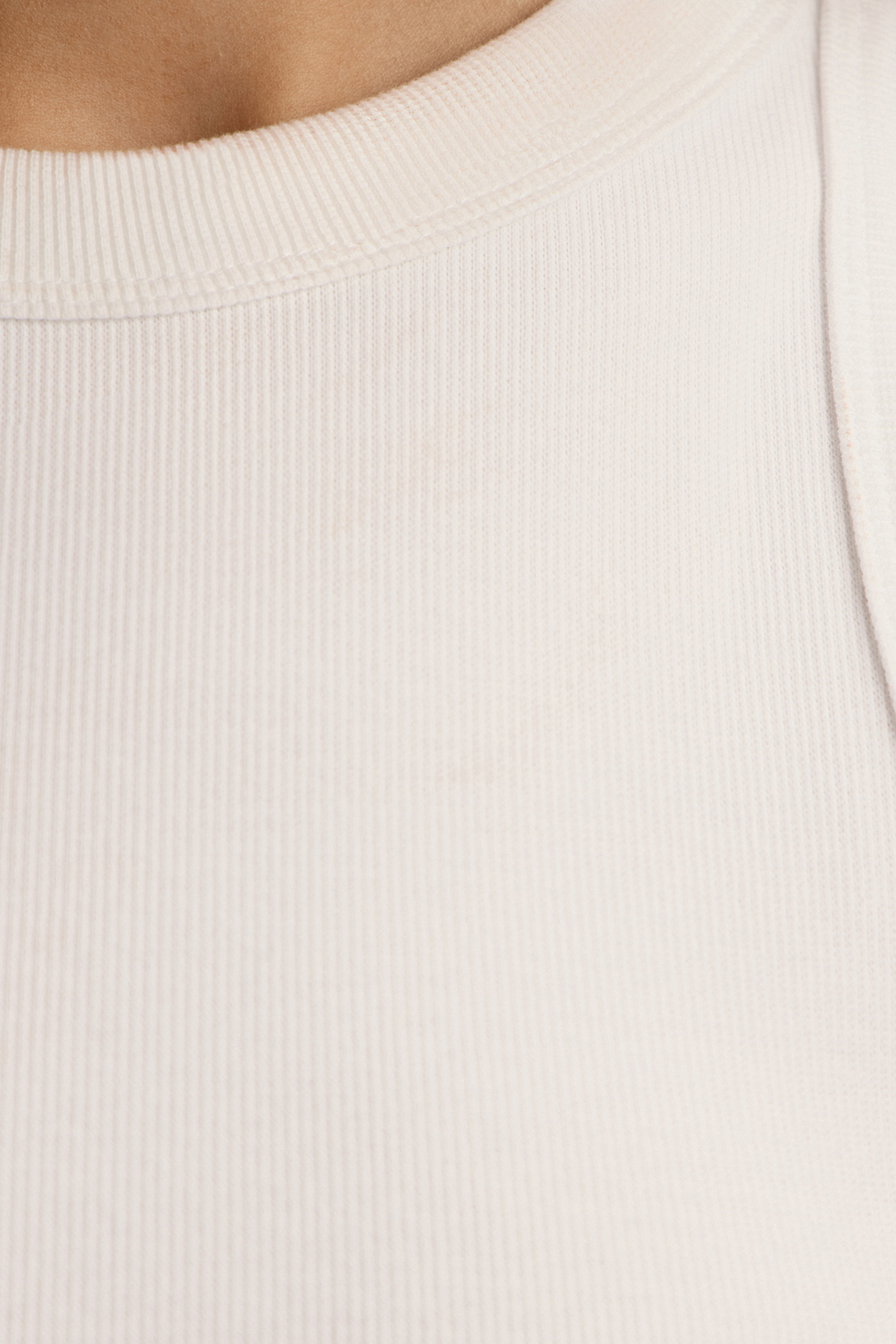 بلوزة بلا أكمام قطن مضلع