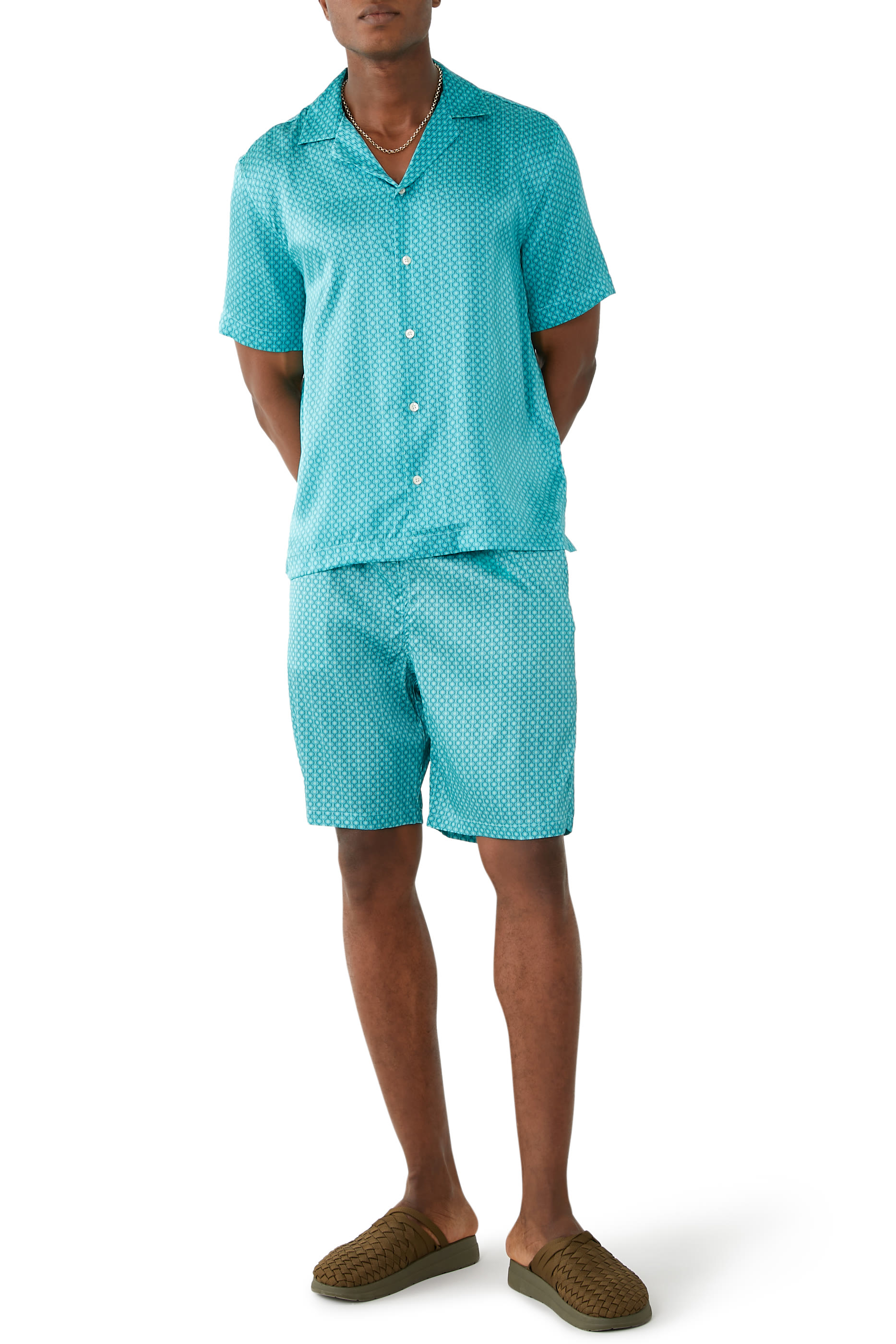 شورت بالما ايبانيما حرير بنقشة نجوم