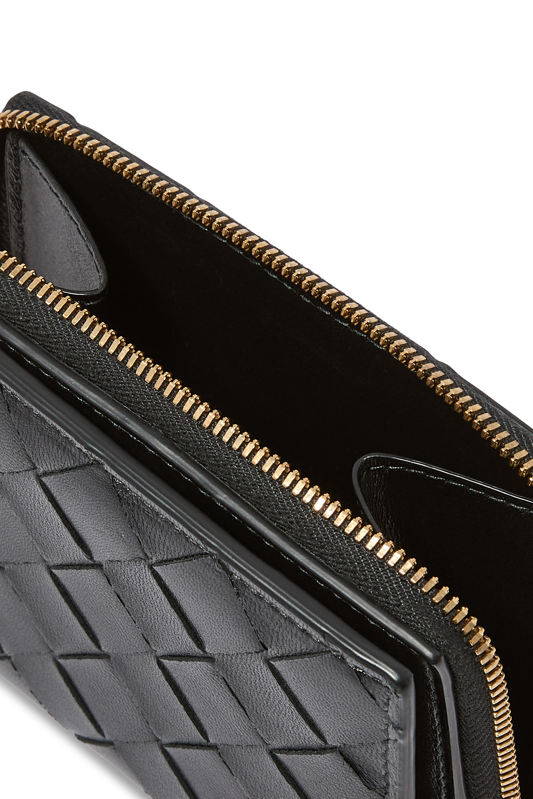 محفظة صغيرة ثنائية الطي بالتصميم المجدول