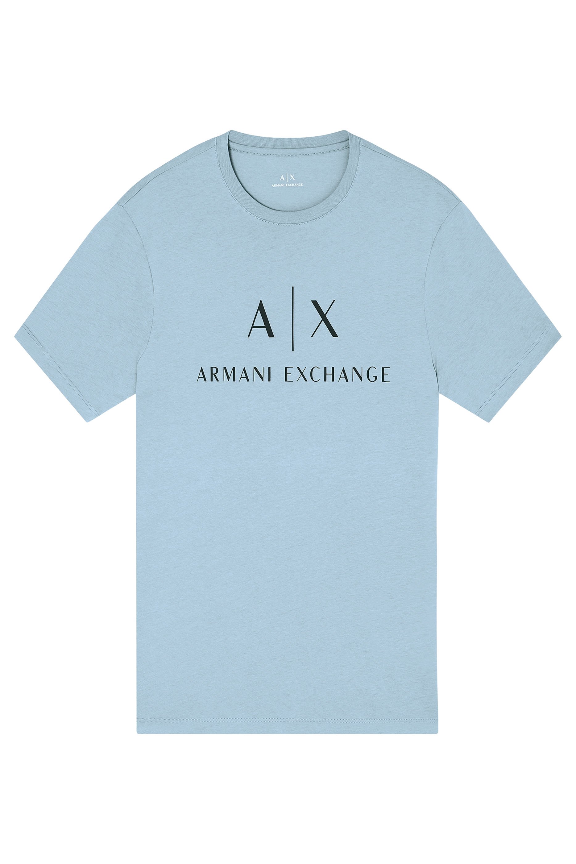 تيشيرت بشعار الماركة بقصة ضيقة جرسيه