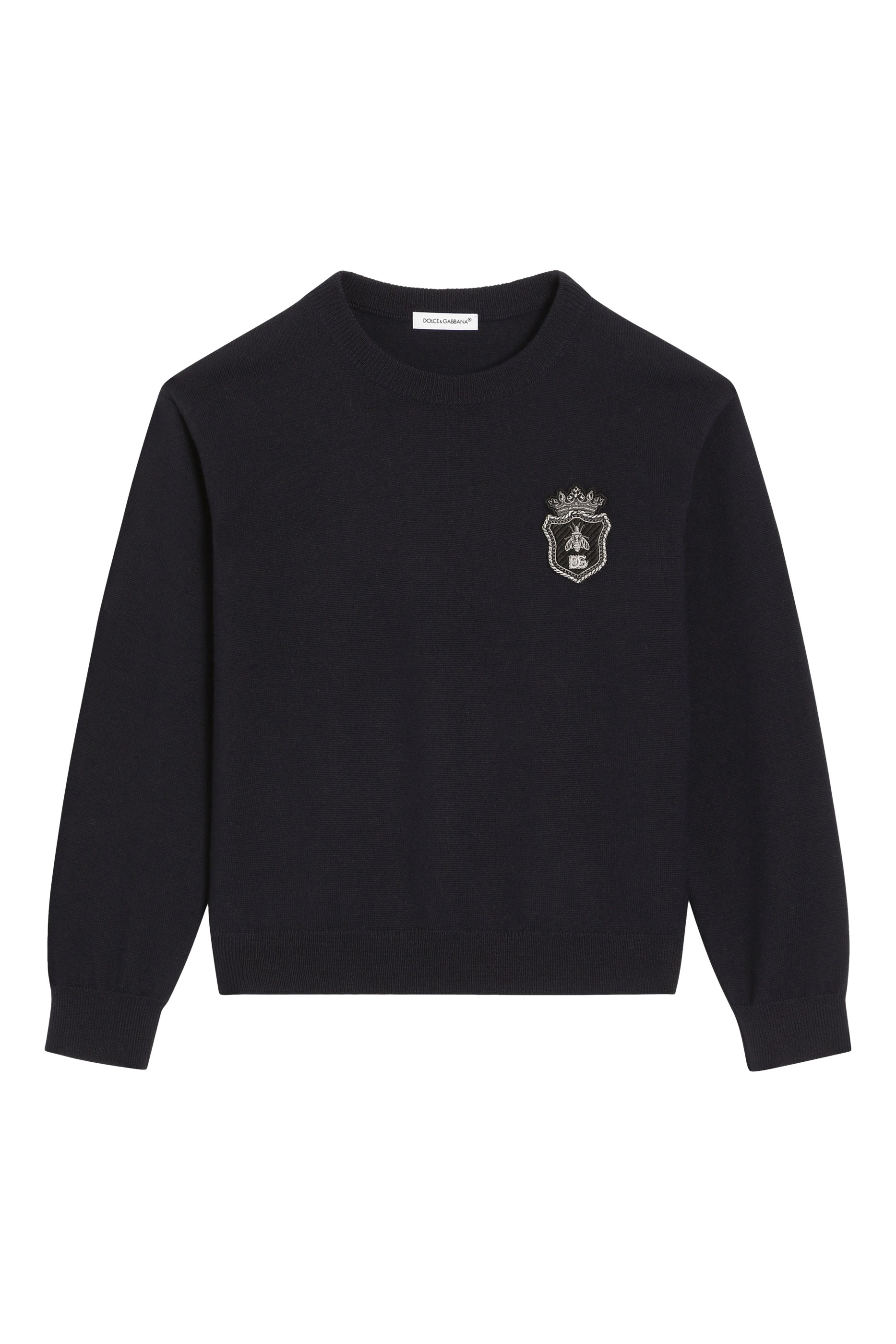 كنزة بياقة ضيقة نسيج ستوكينيت للأطفال