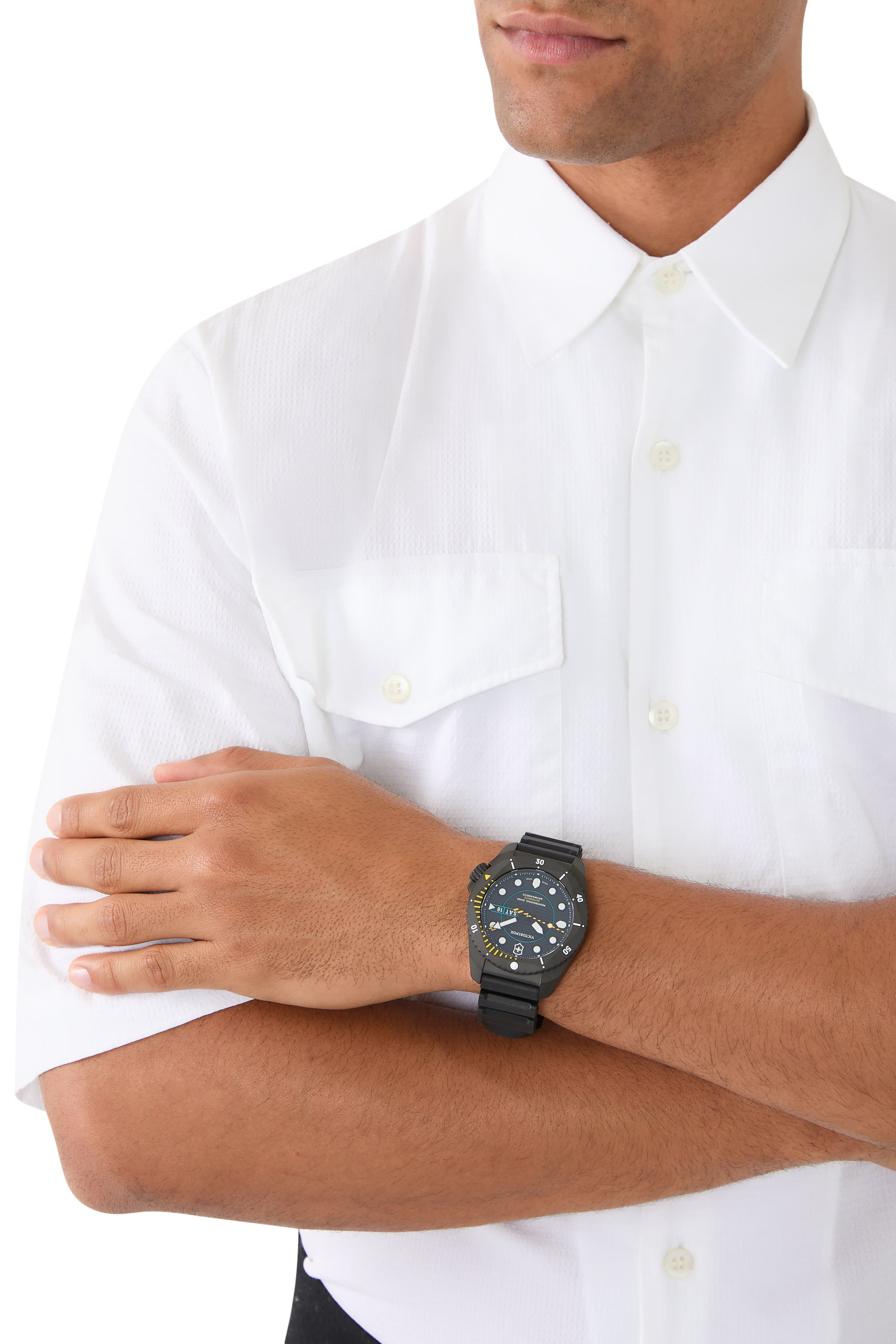 ساعة برو أوتوماتيكية للغوص، مطاط وتيتانيوم