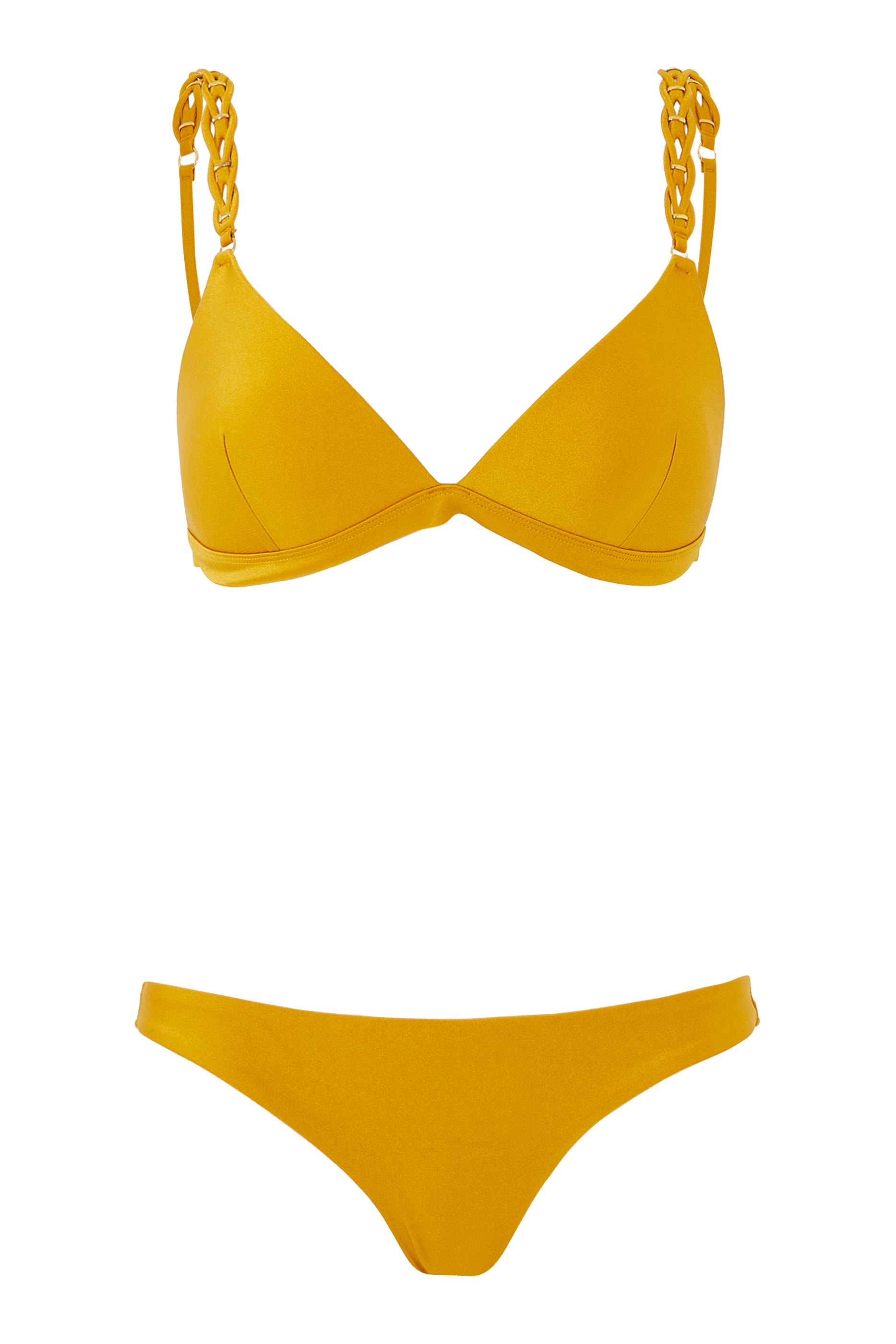 طقم بيكيني بوب بحمالة مجدولة