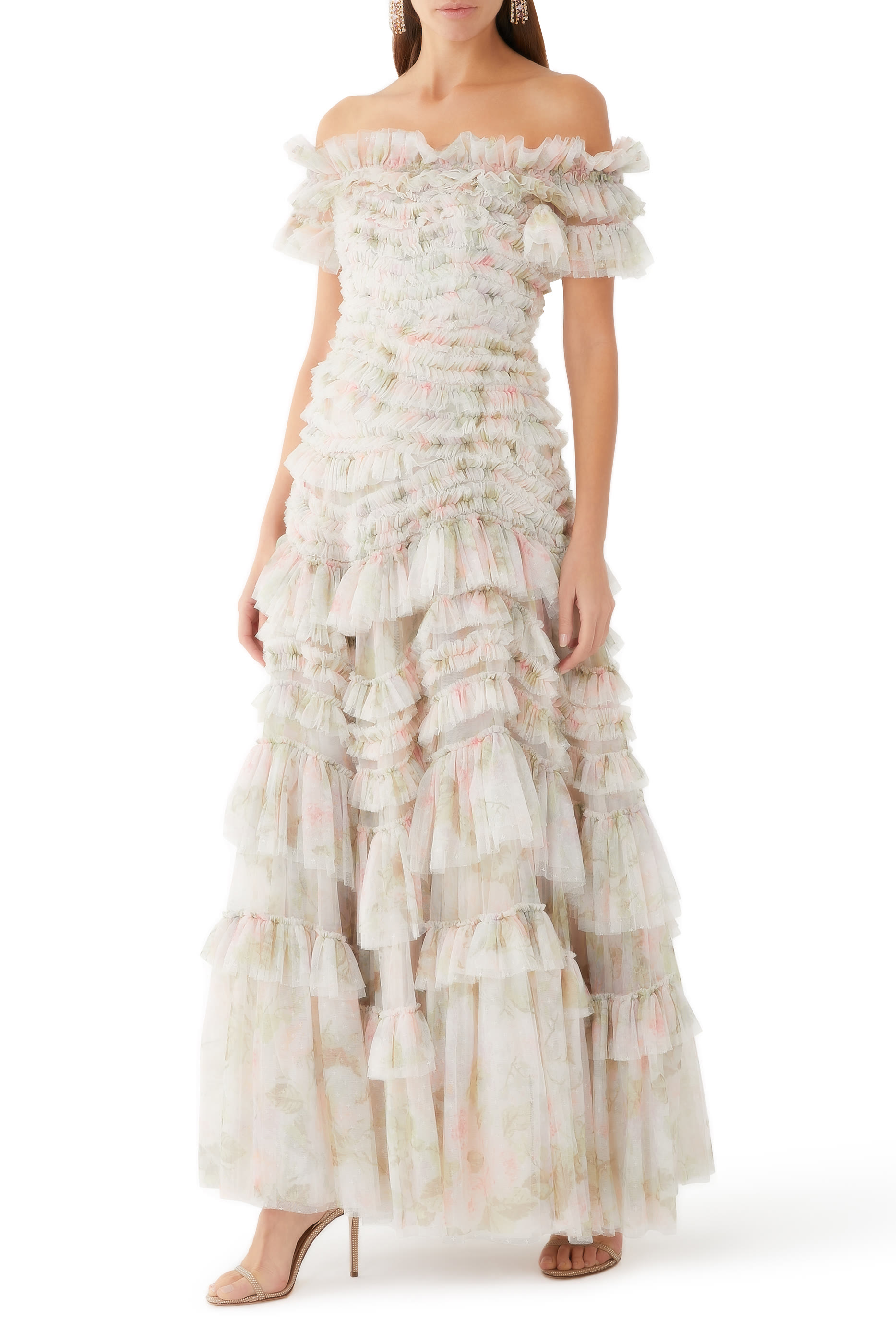 صندل لوسيانا 100 مرصع بأحجار براقة بسير خلفي