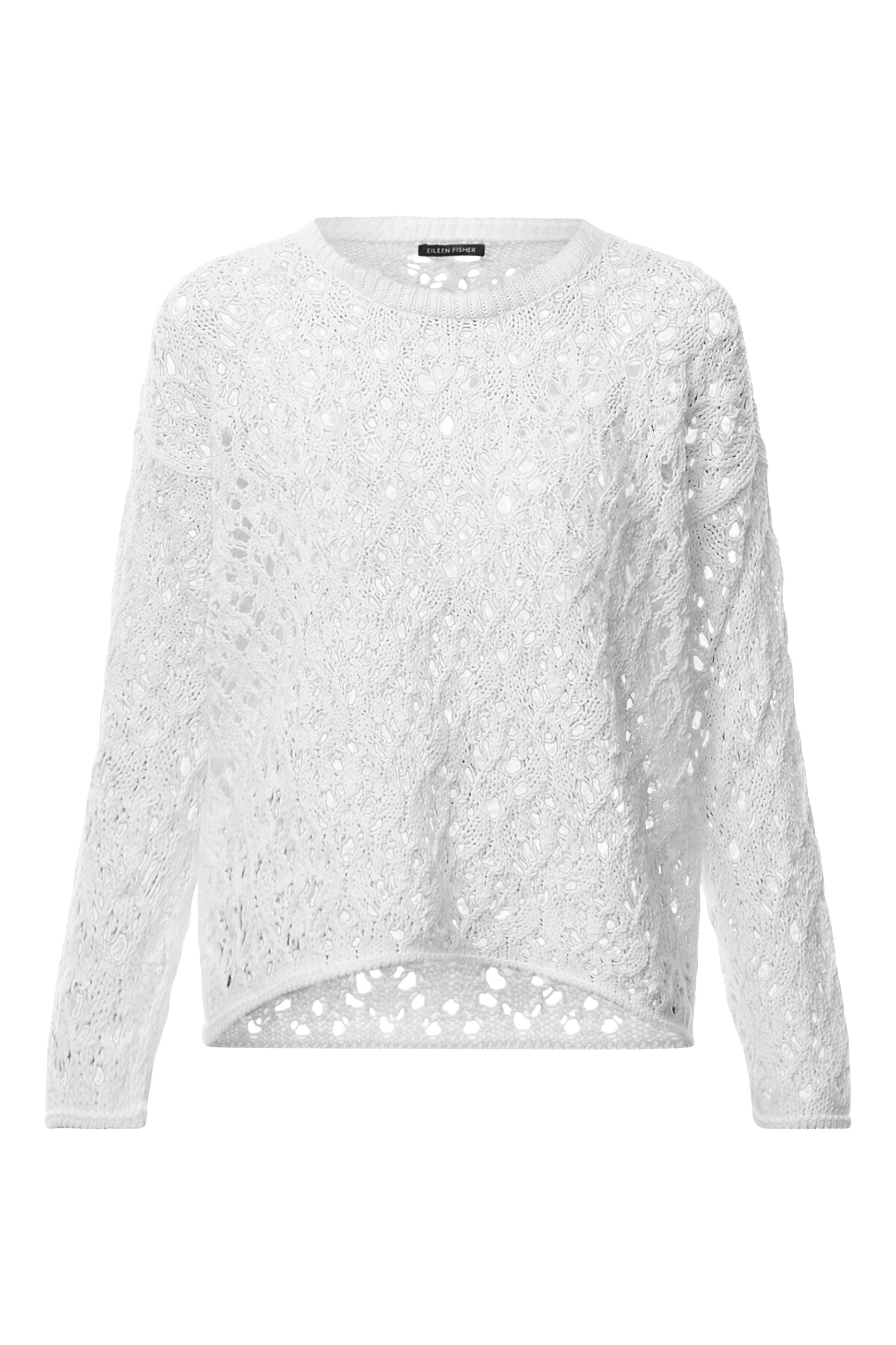 بلوزة بياقة ضيقة قطن عضوي من بيرو