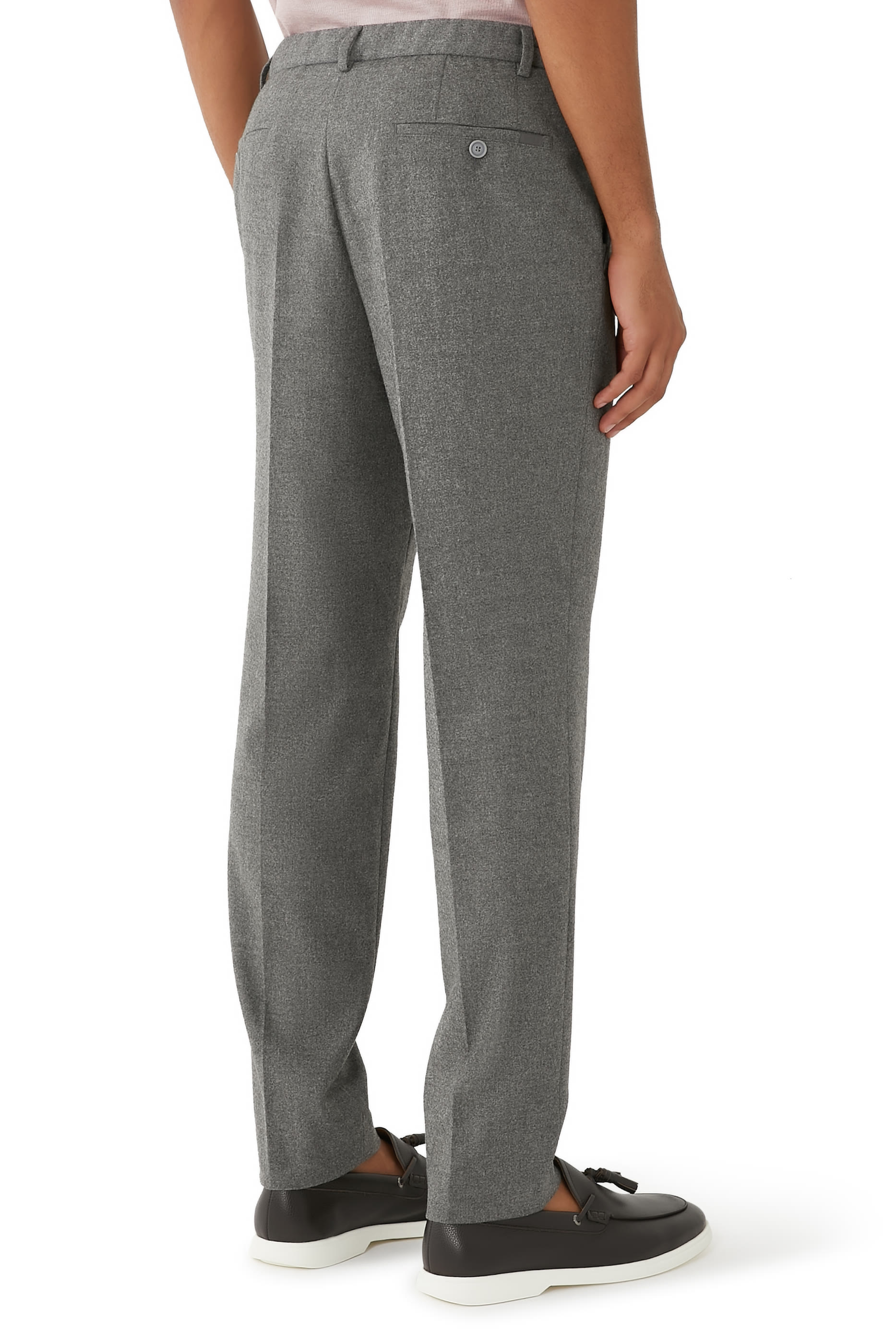 Slim-Fit Trousers in Stretch Flannel