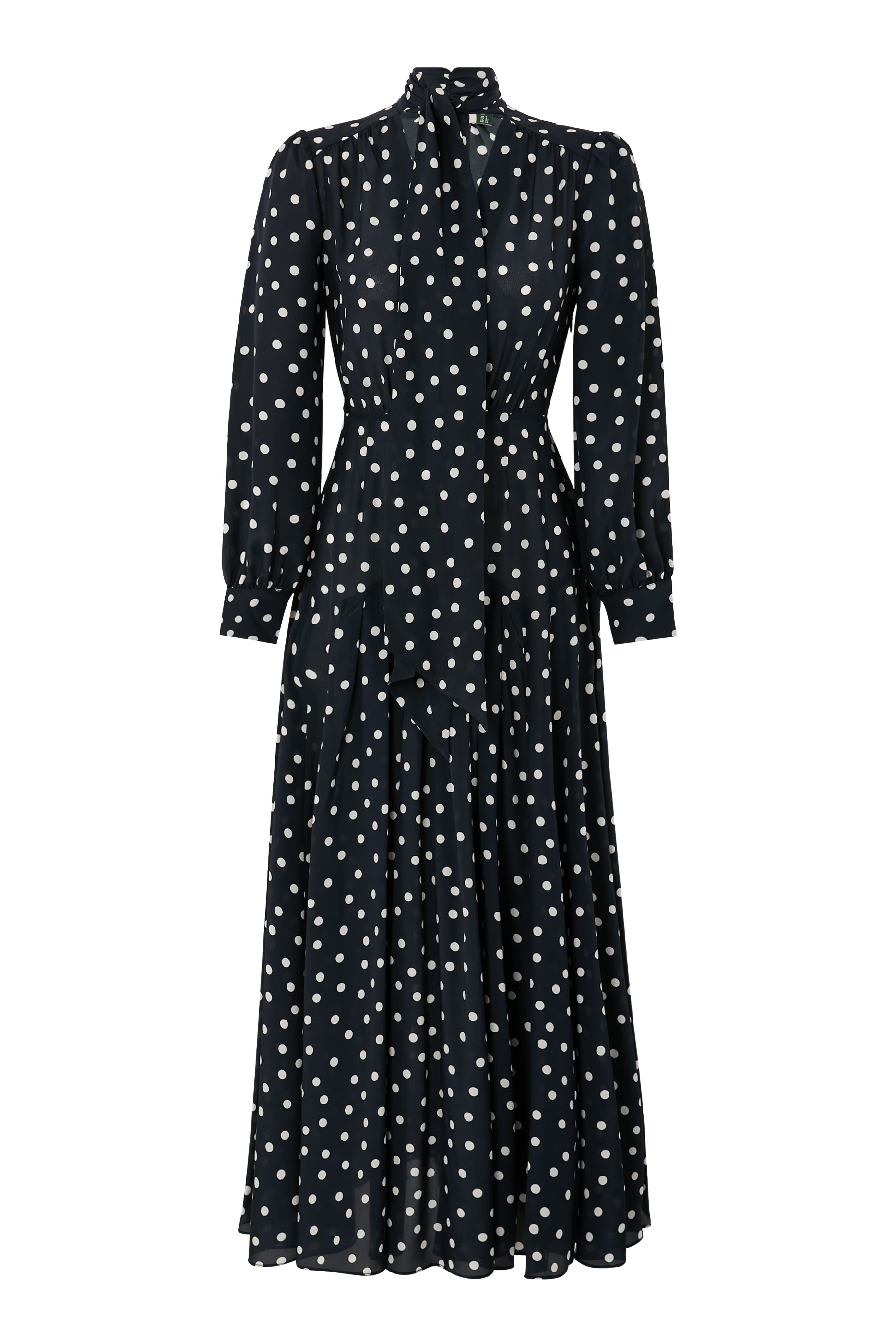 فستان ماريجولد متوسط الطول حرير