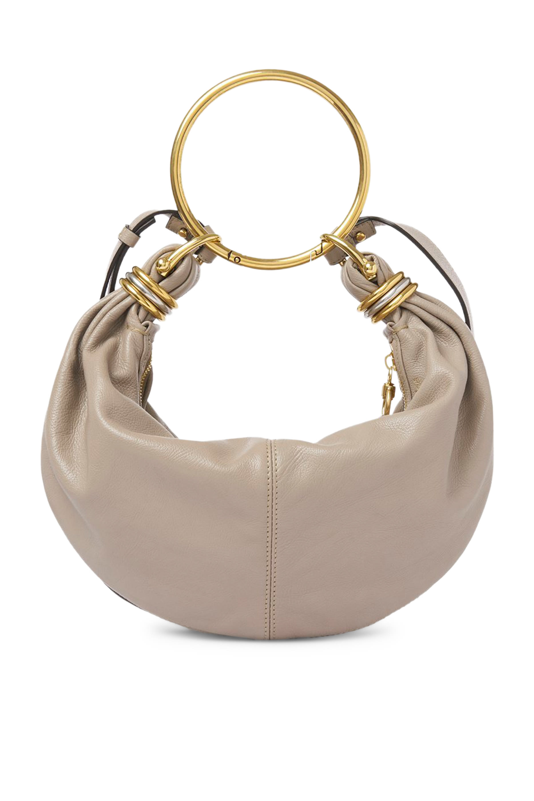 حقيبة هوبو صغيرة بحلية بتصميم سوار