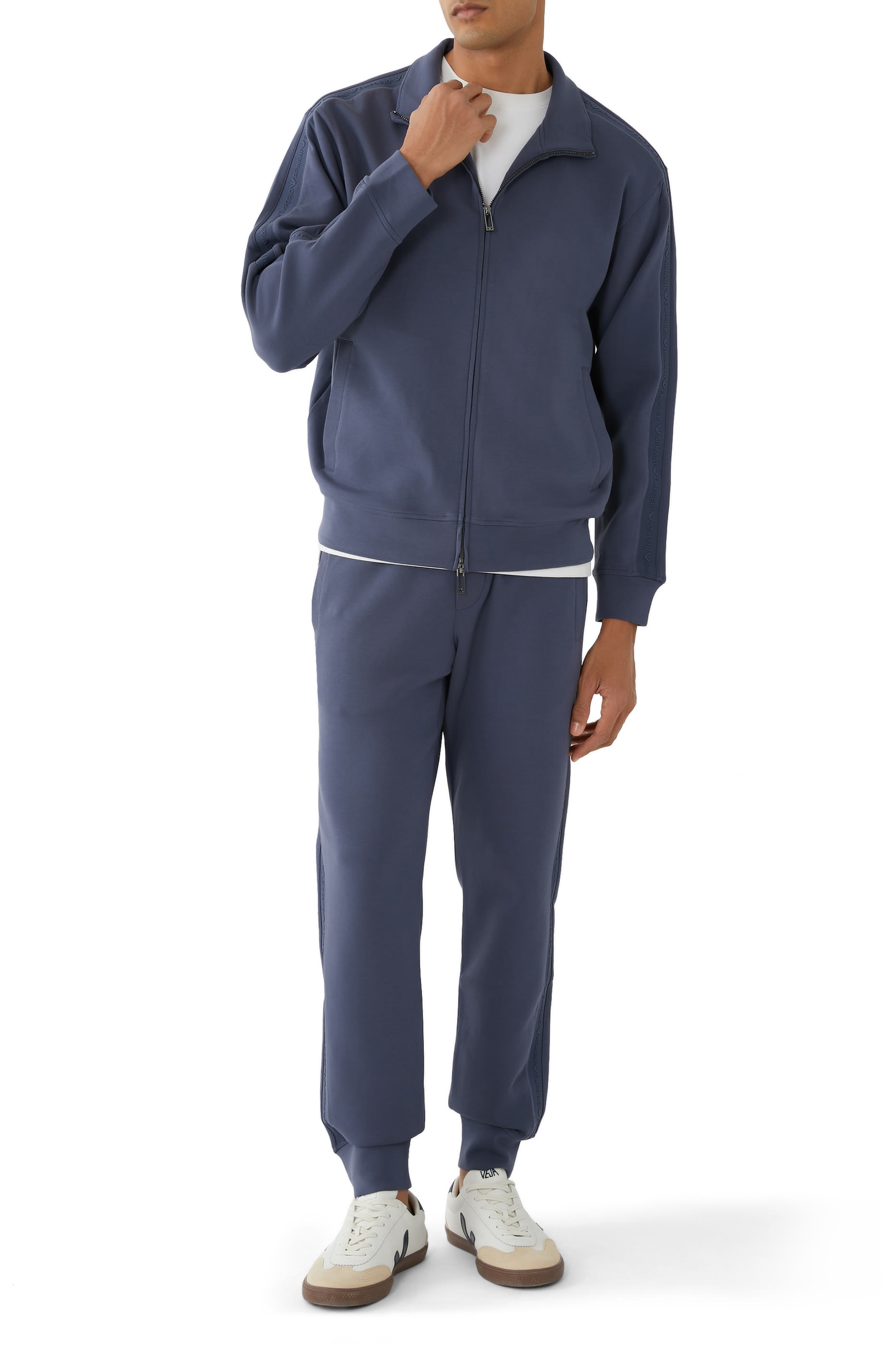 بنطال رياضي بشريط بشعار الماركة