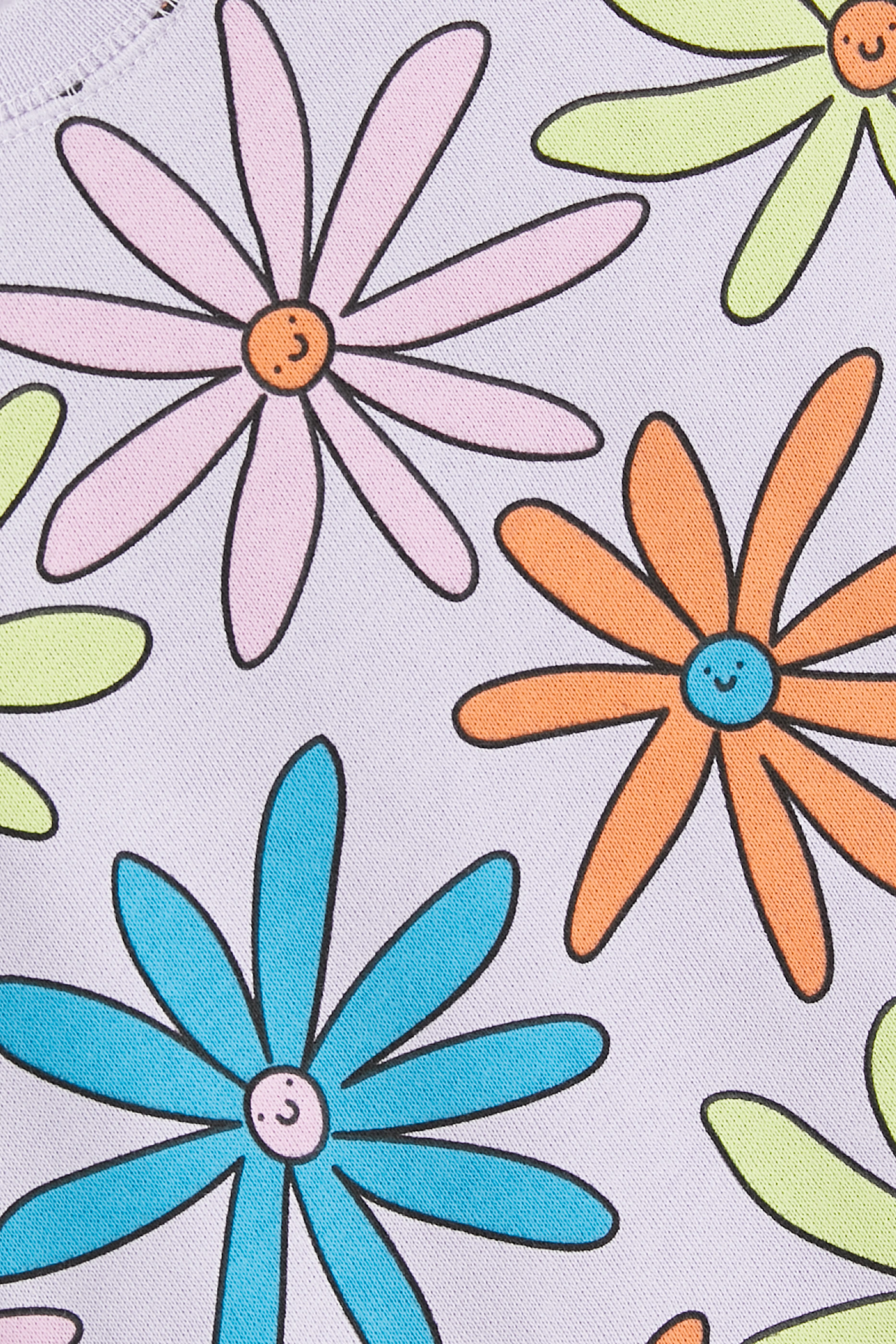 سويت شيرت بنقشة زهور للأطفال