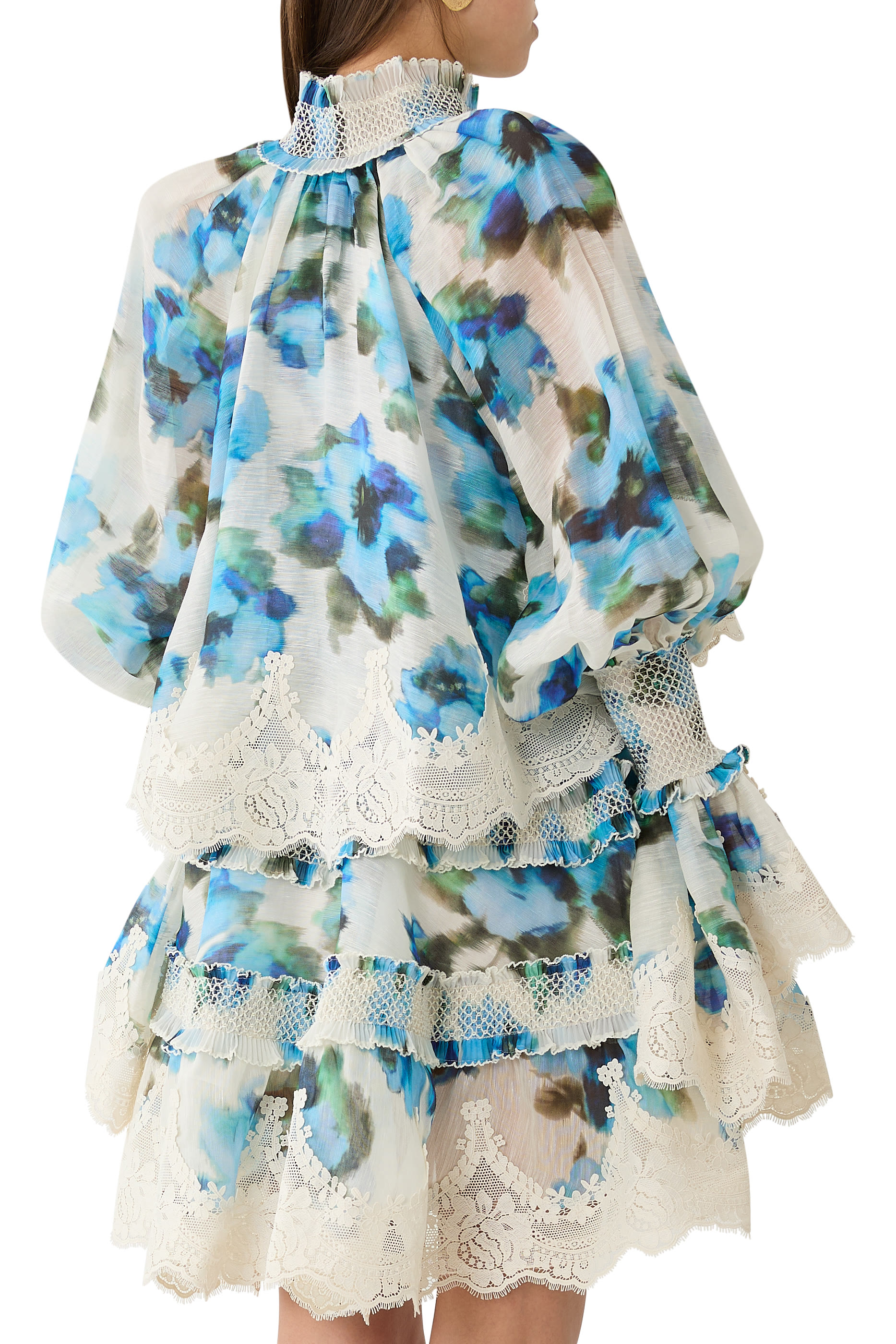 فستان ألكيمي قصير بكشكش