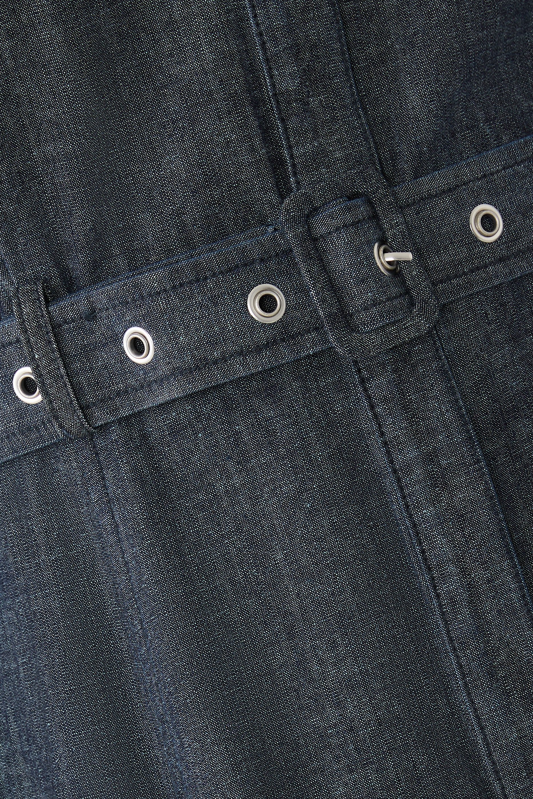 فستان بأكمام منفوخة دنيم