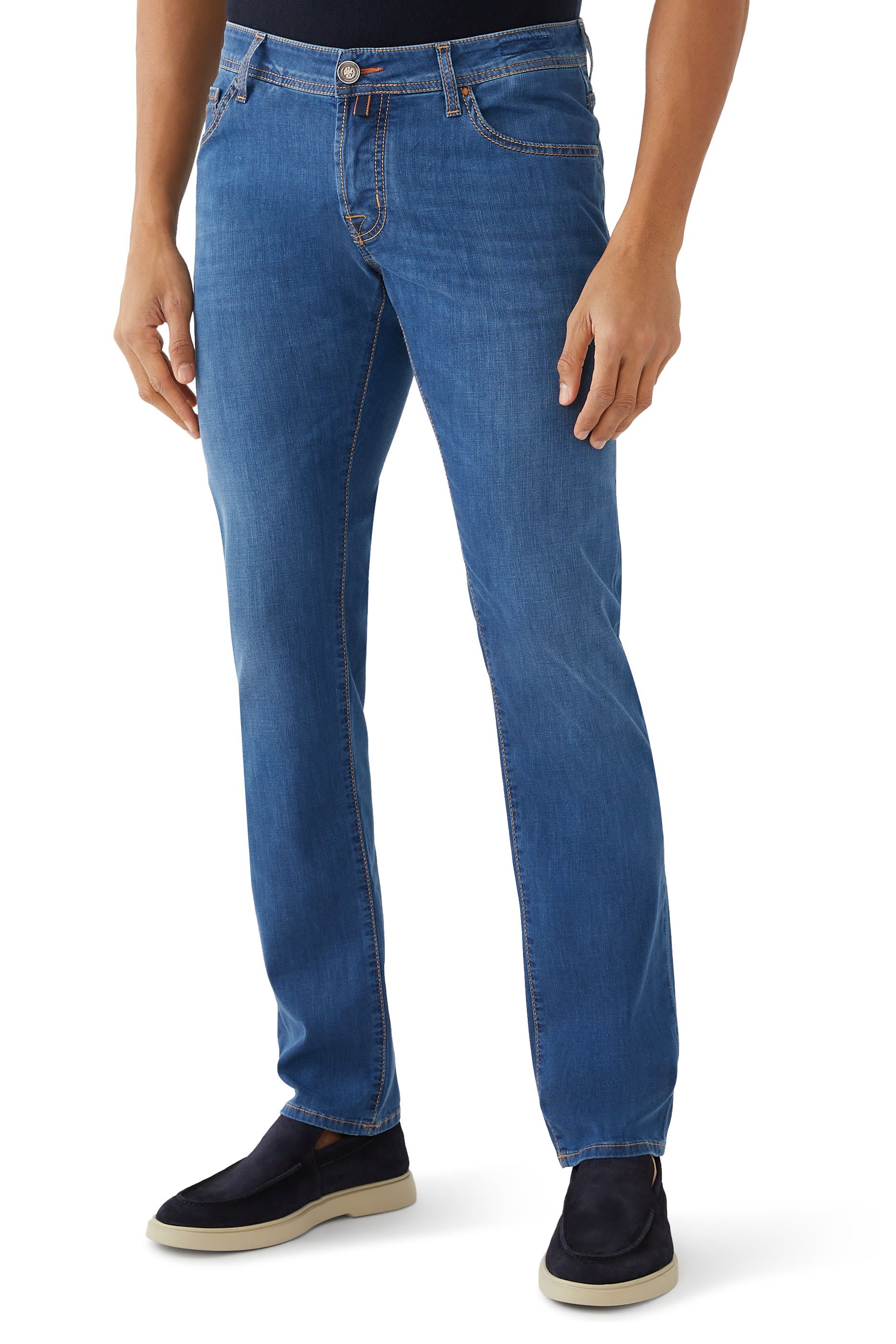 بنطال جينز نيك بقصة ضيقة بخمسة جيوب