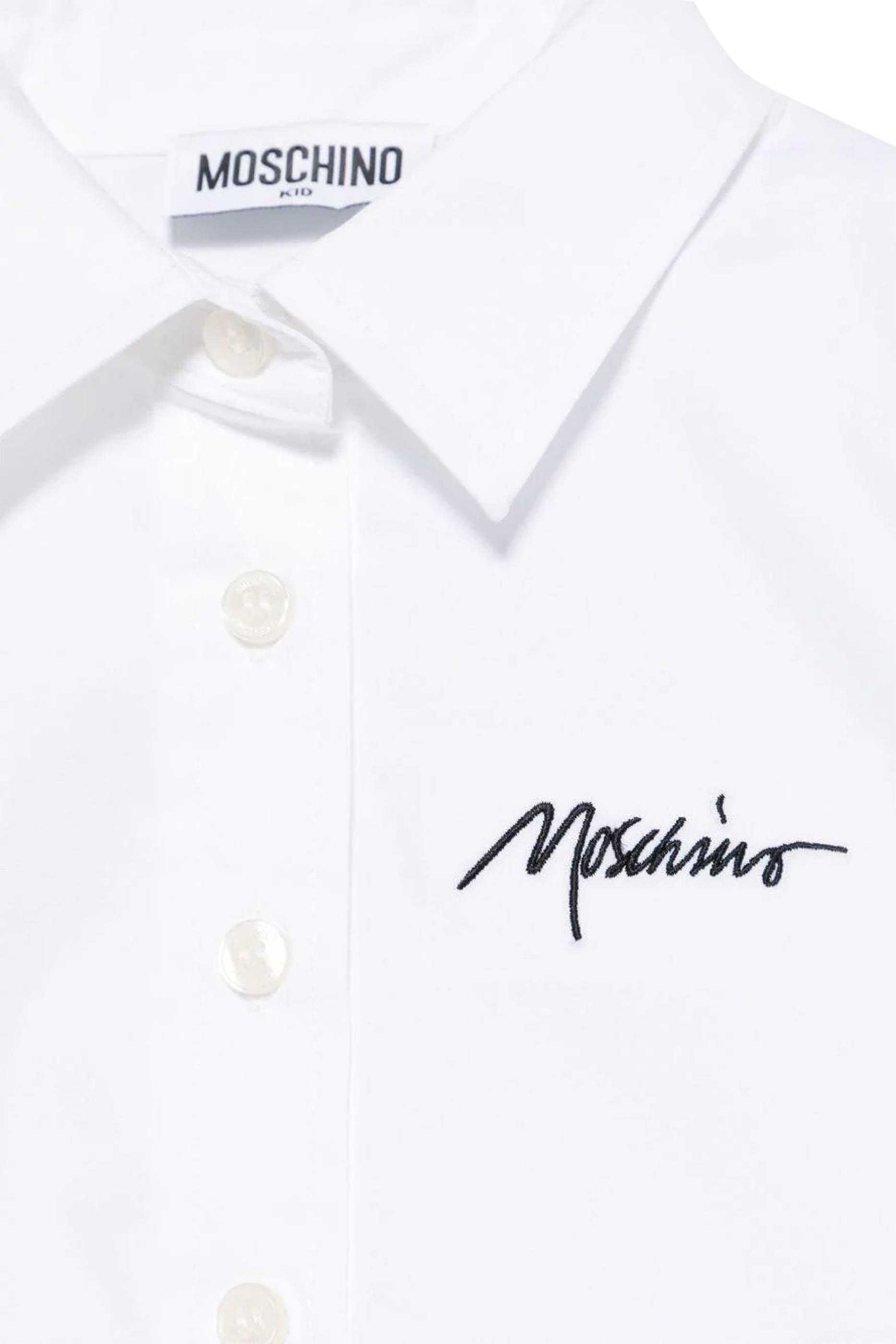 قميص بشعار الماركة بوبلين للأطفال