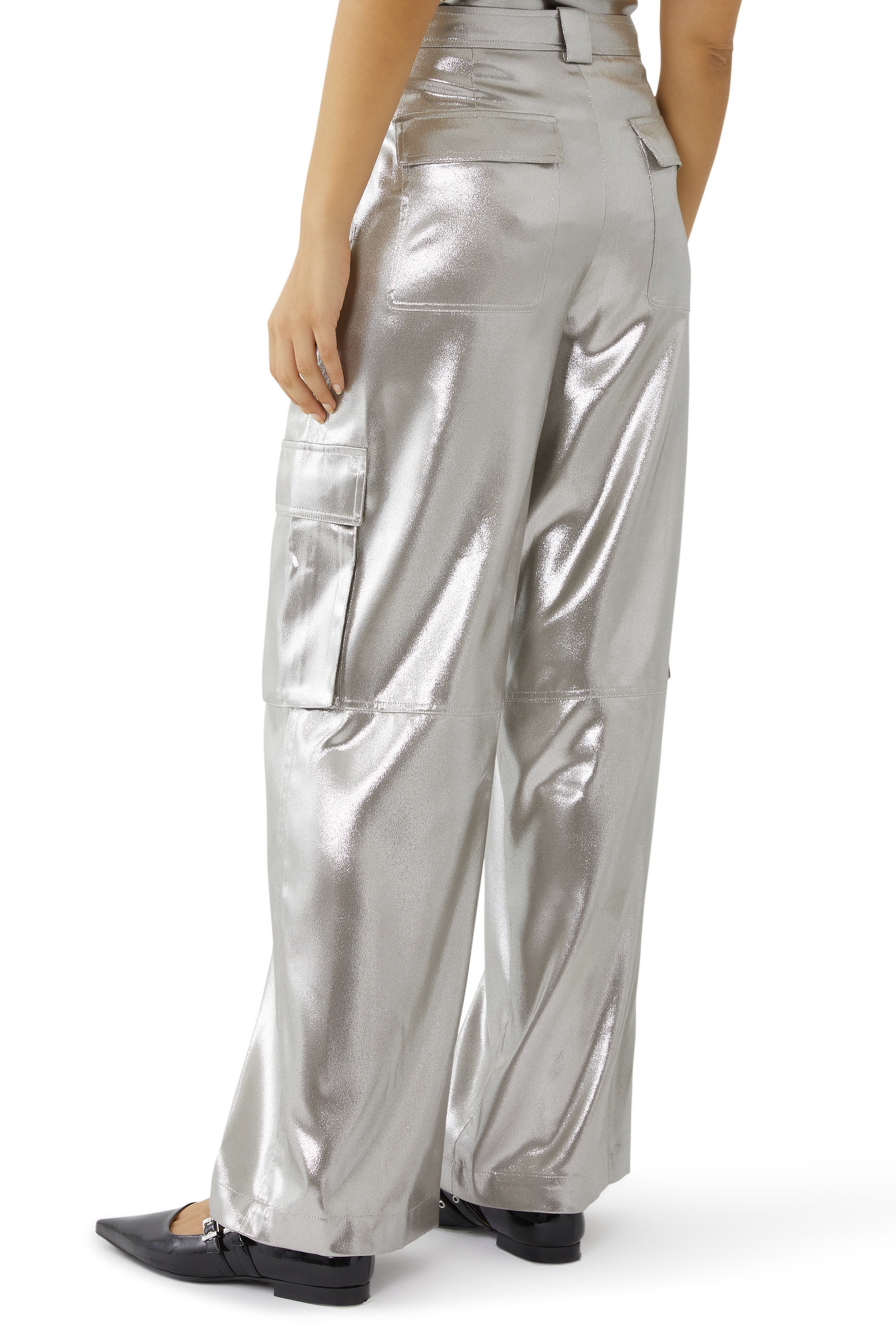 بنطال كارغو  بياتريس بقصة ساق واسعة