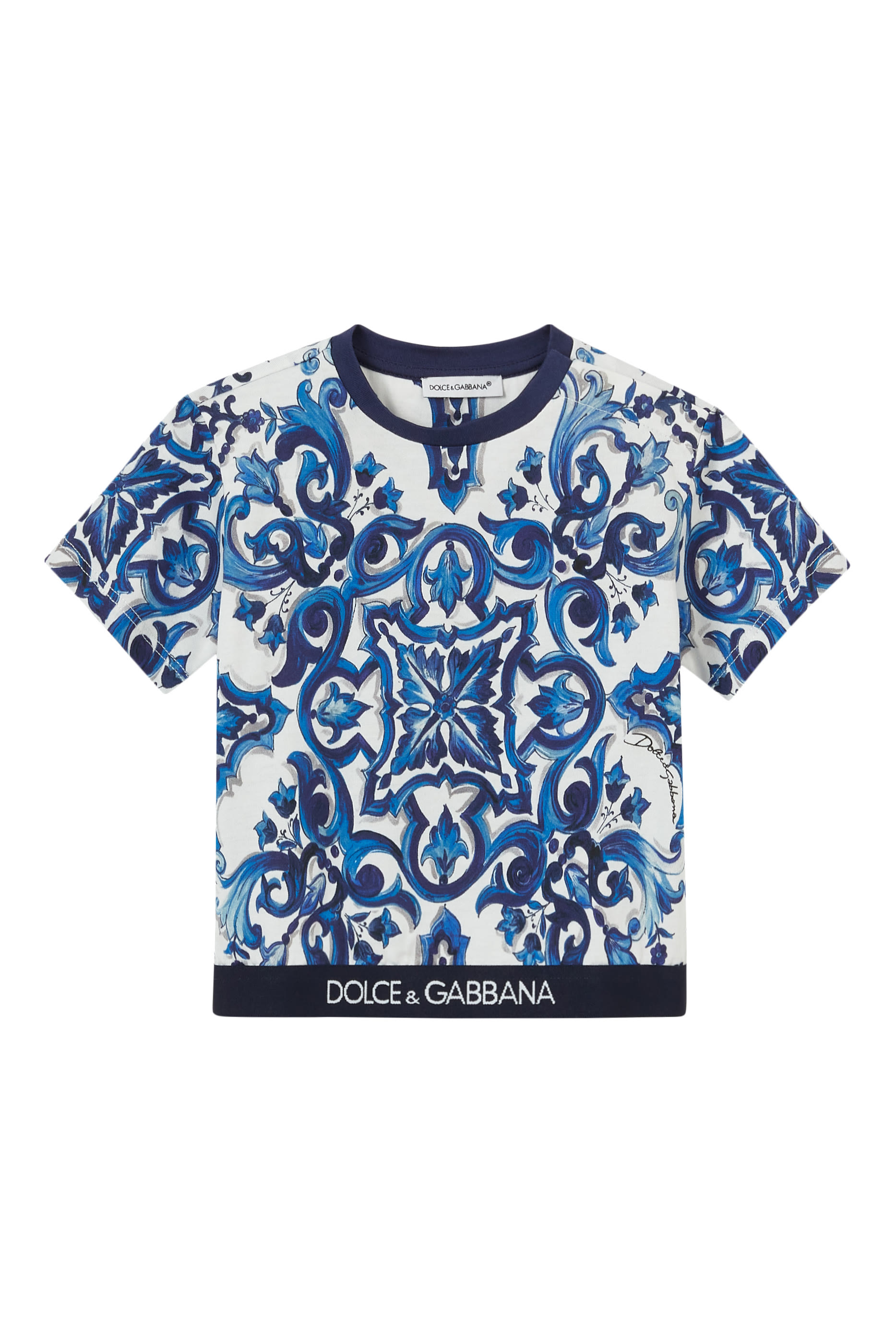 تيشيرت قطن للأطفال بطبعات مايولكا