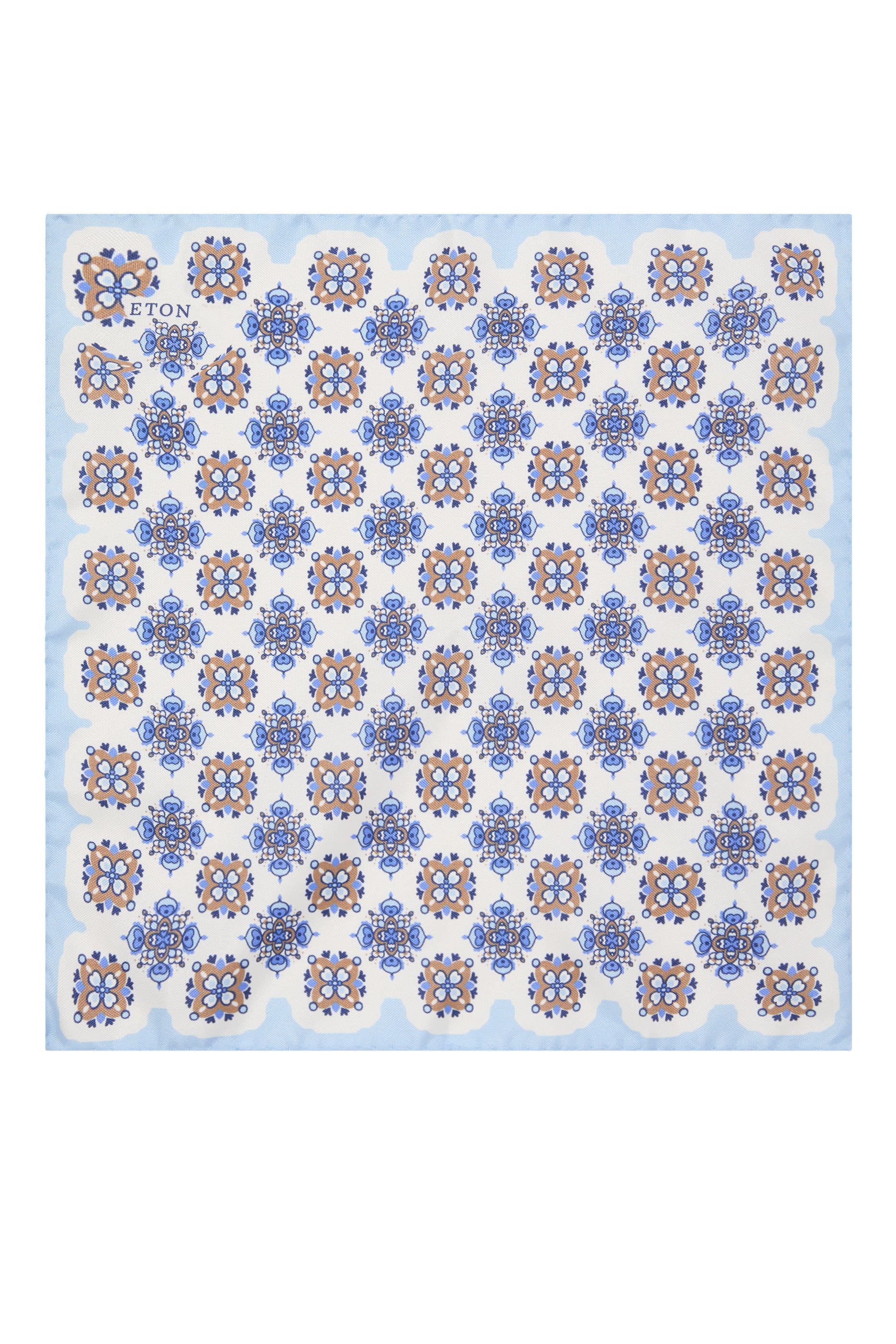 منديل جيب بنقشة هندسية حرير