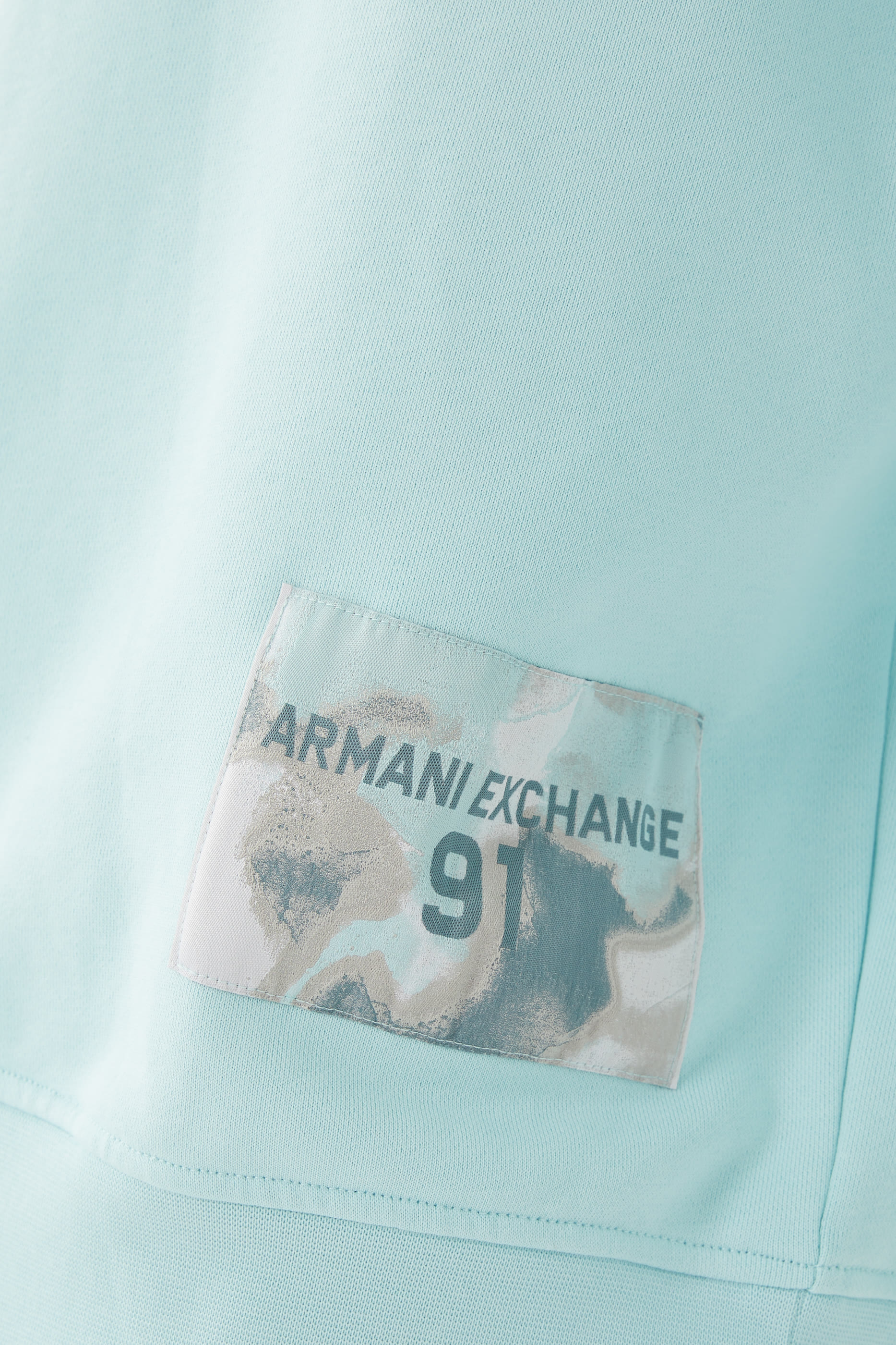 سويت شيرت بتصميم هودي برقعة شعار الماركة قطن جيرسيه