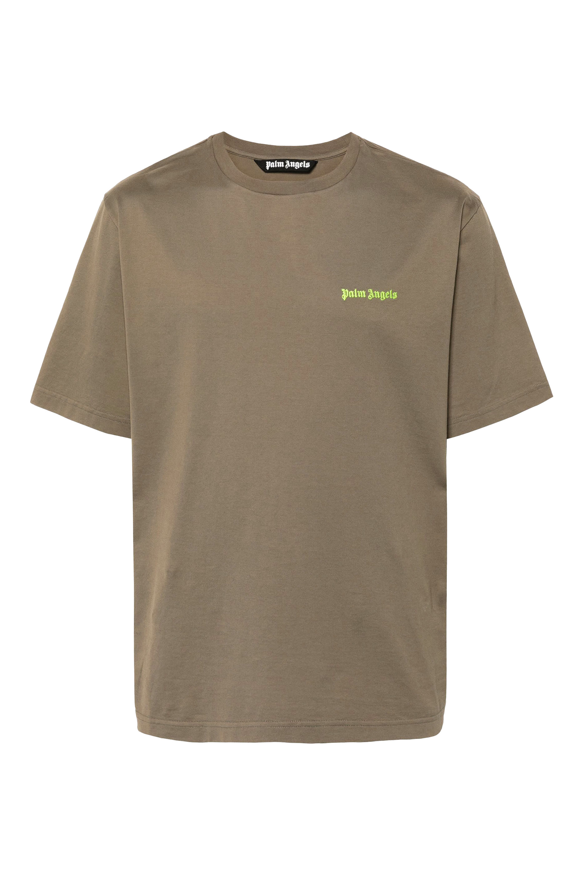 تيشيرت بقصة ضيقة بشعار الماركة كلاسيكي