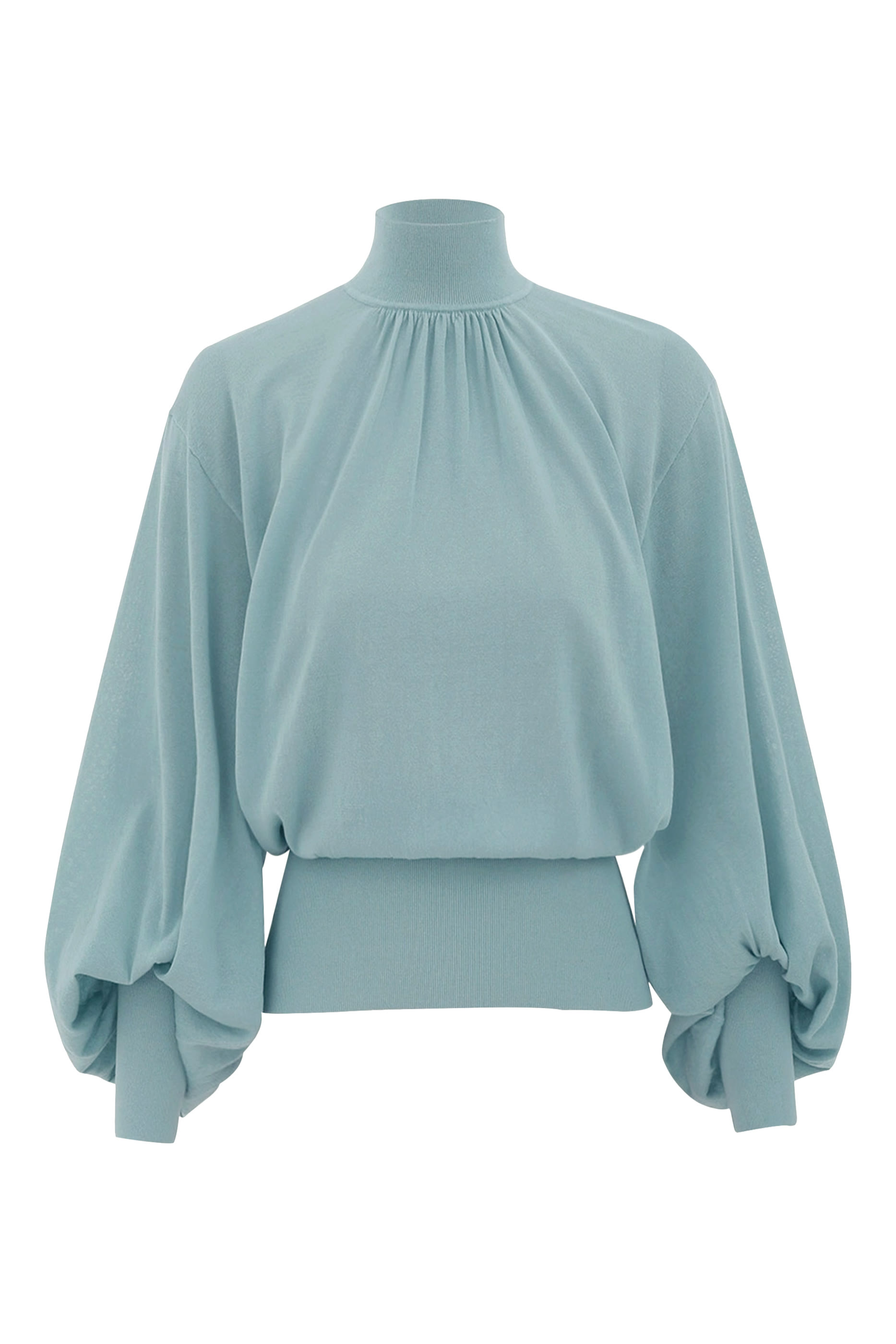 بلوزة هيبنوتيك بكشكش وأكمام منفوخة